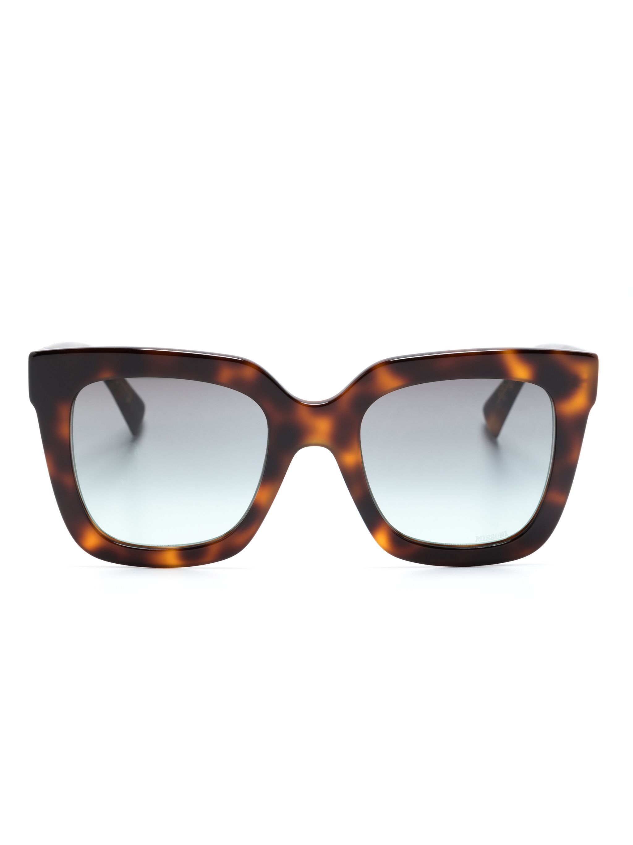 MISSONI EYEWEAR MISSONI EYEWEAR tortoiseshell-effect square-frame sunglasses — Фото 1