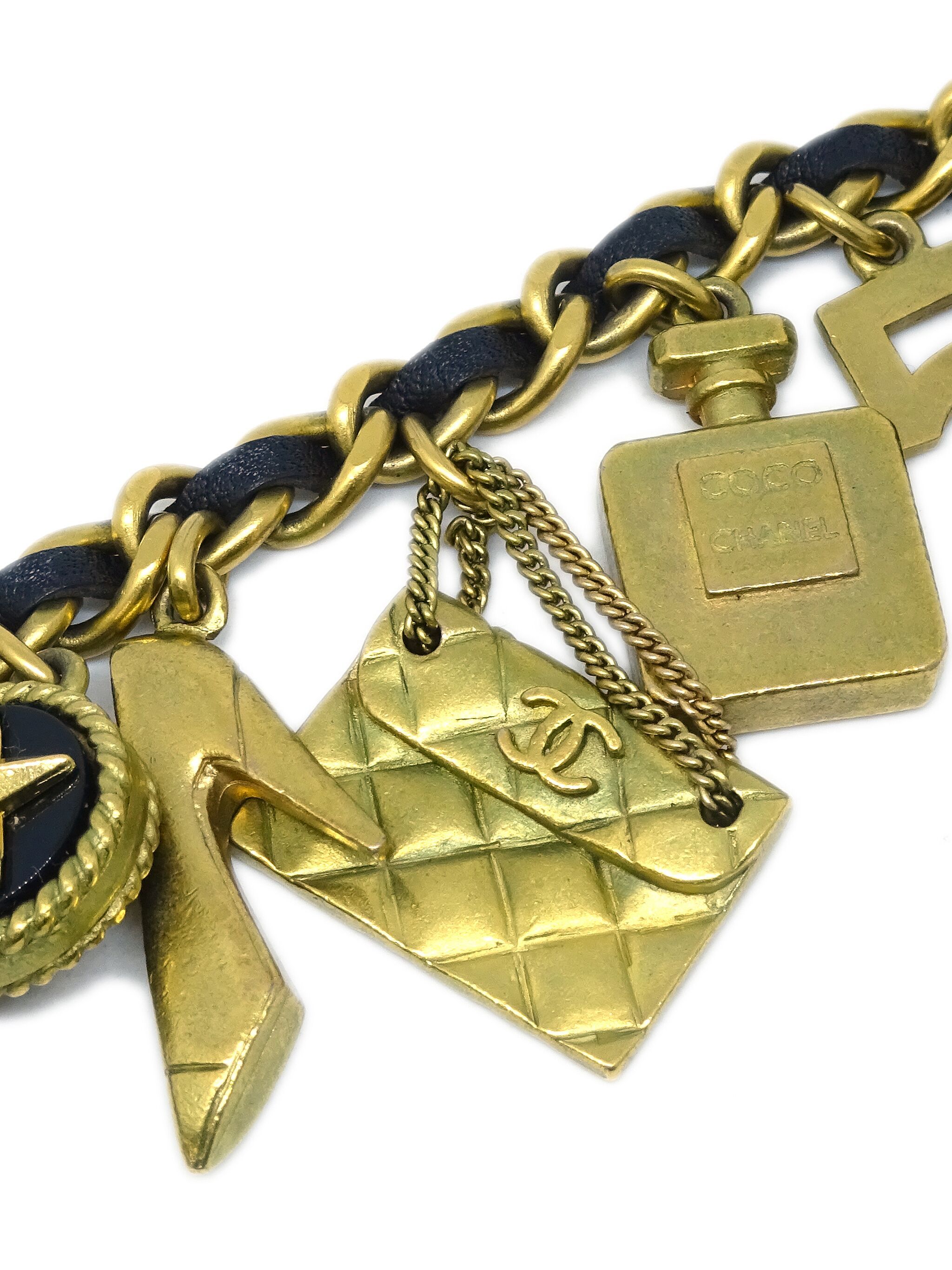 CHANEL Pre-Owned CHANEL Pre-Owned цепочный ремень Icon с логотипом CC (1994 год) — Фото 2