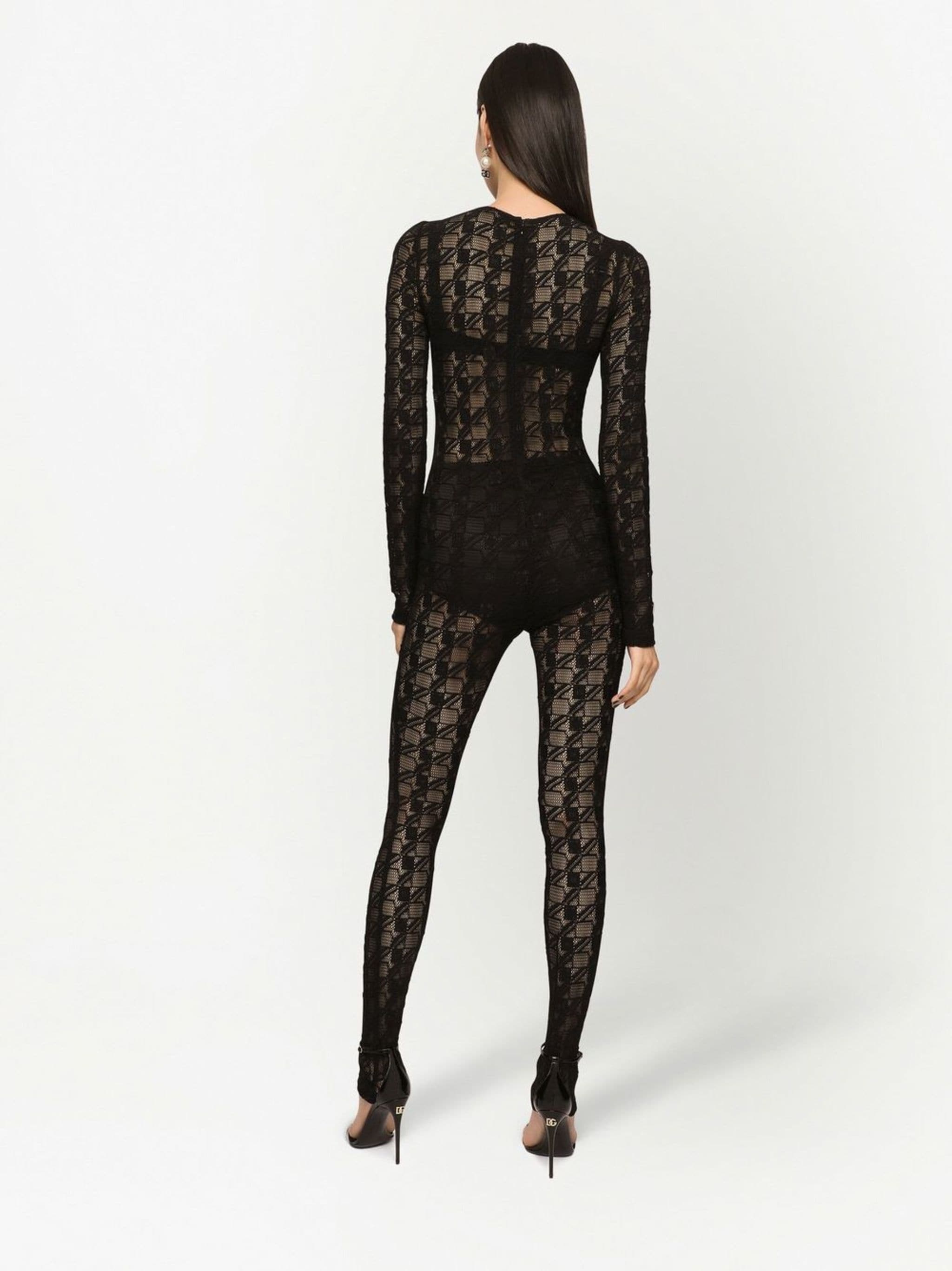 Dolce & Gabbana Dolce & Gabbana semi-sheer lace jumpsuit — Фото 1