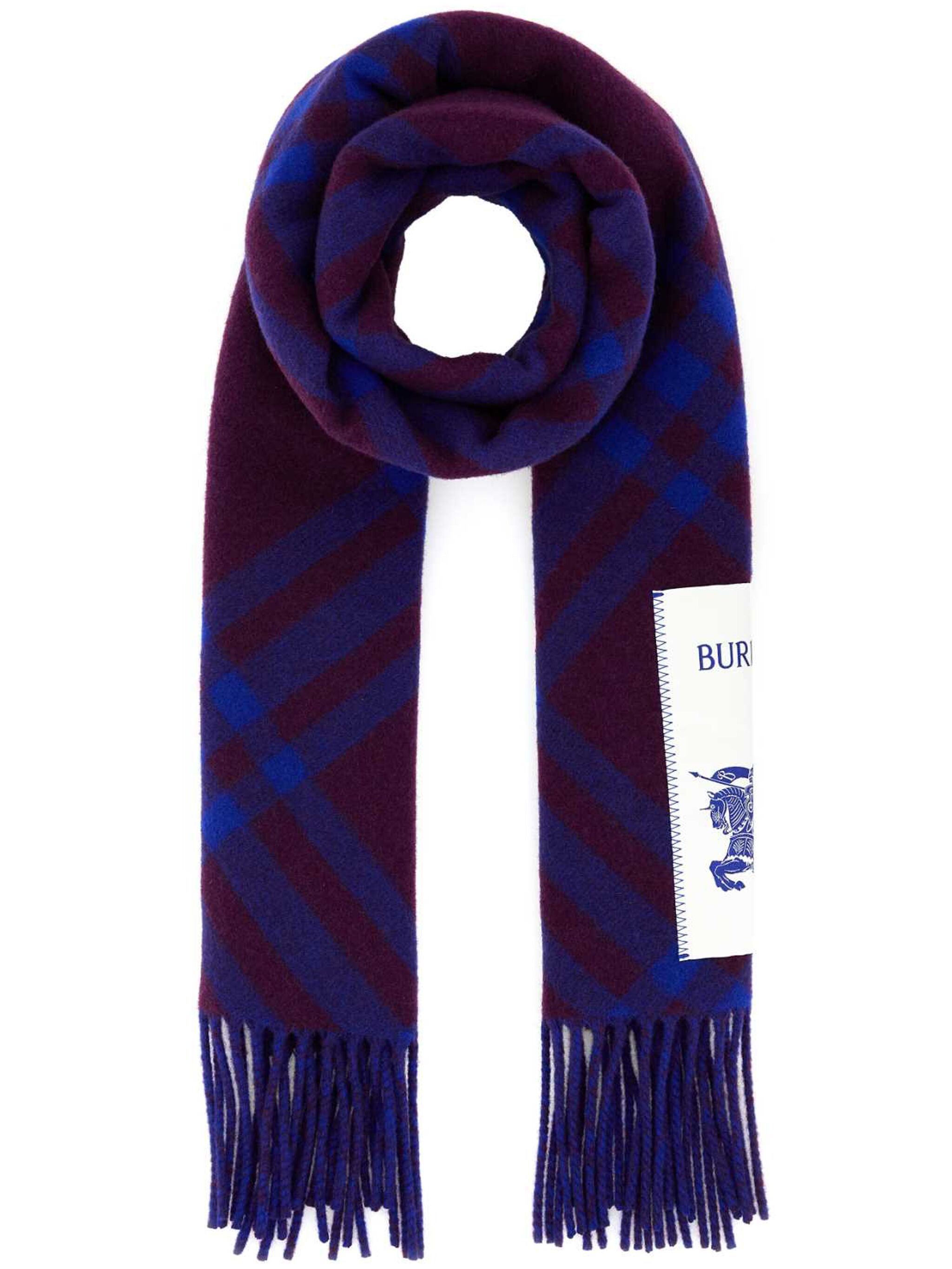 Burberry Burberry кашемировый шарф с вышивкой — Фото 3