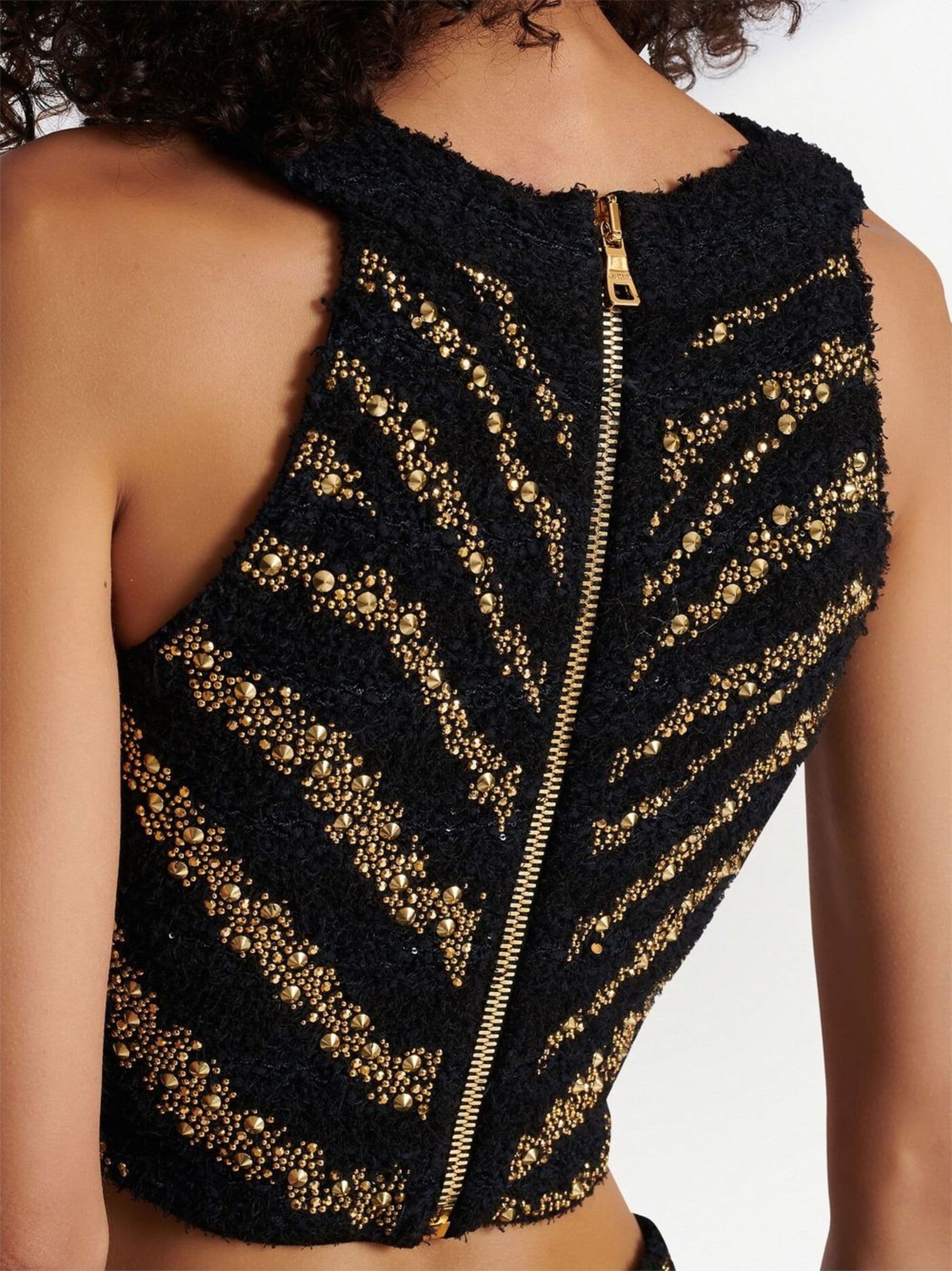 Balmain Balmain sequin-embellished knitted top — Фото 3