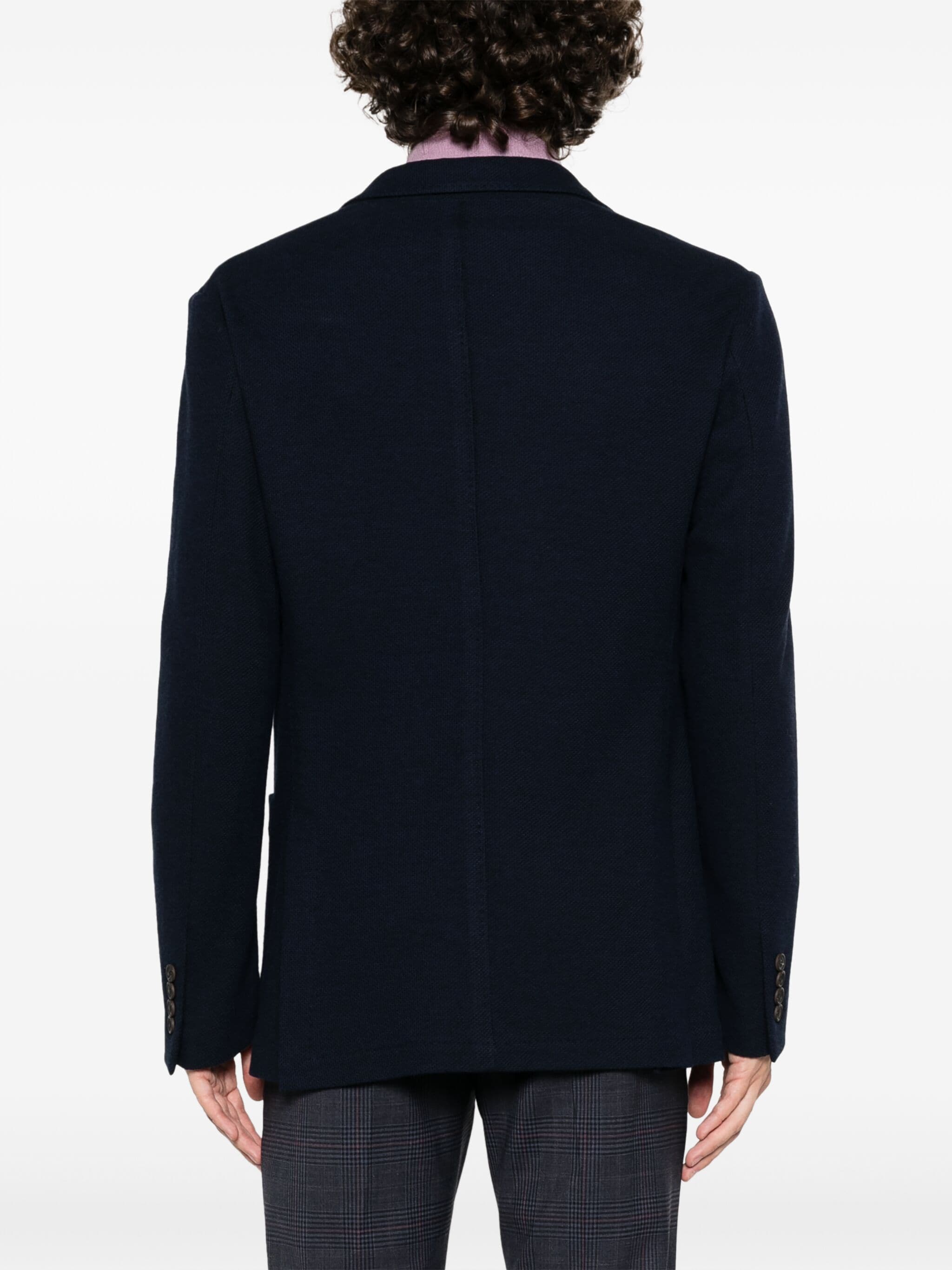 Canali Canali peak-lapels single-breasted blazer — Фото 8