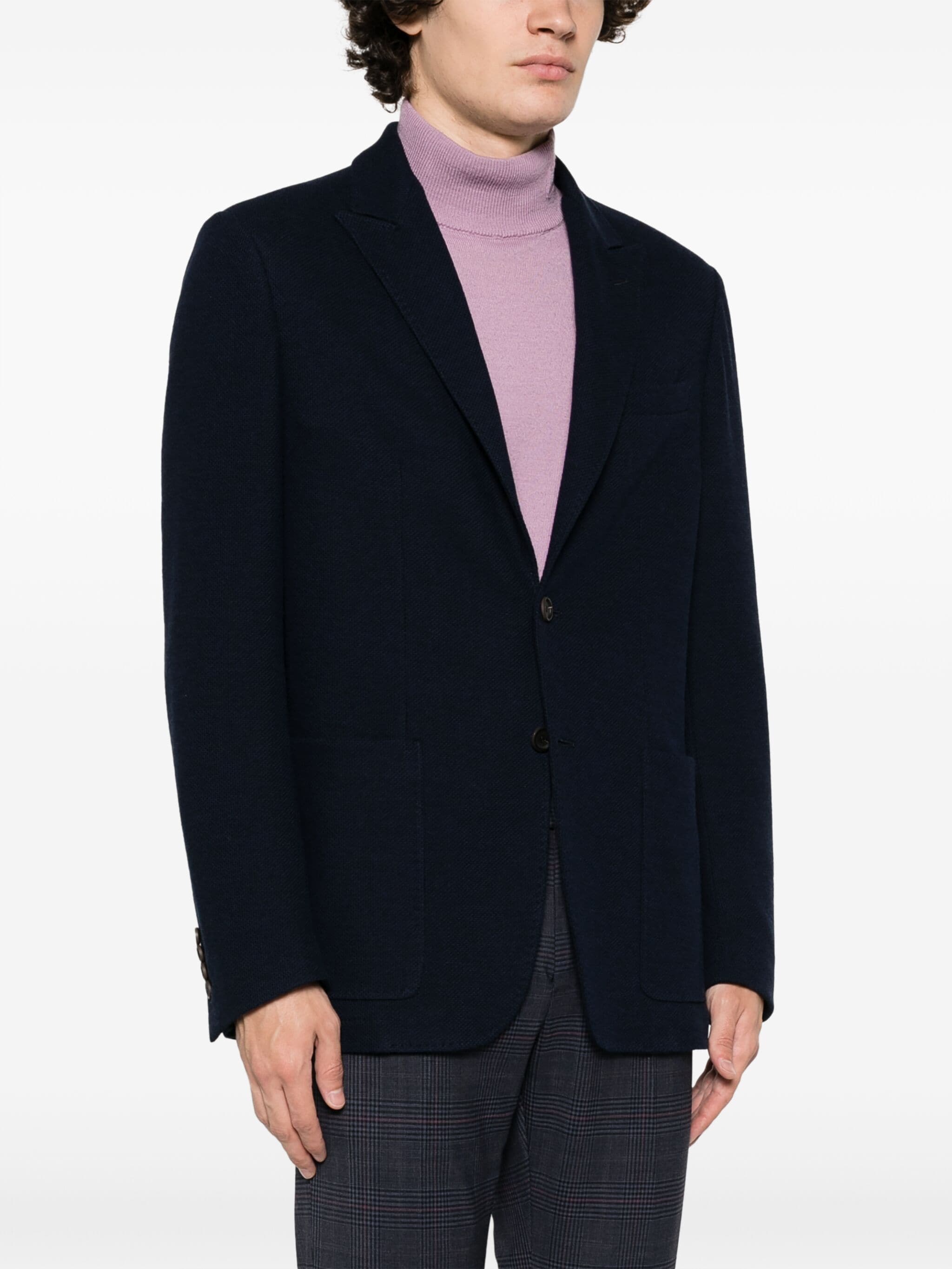 Canali Canali peak-lapels single-breasted blazer — Фото 9