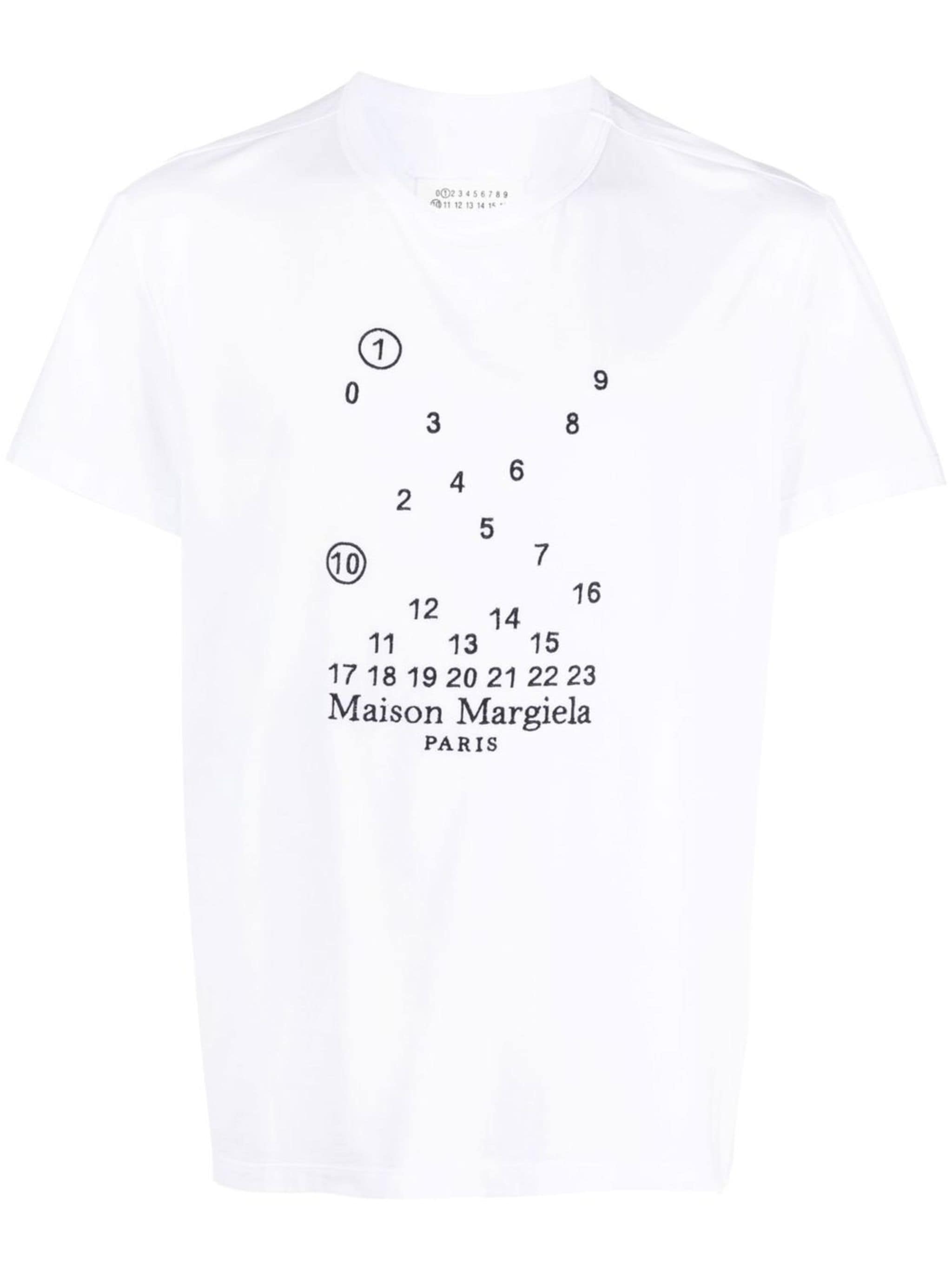 Maison Margiela Maison Margiela футболка Numeric с вышитым логотипом — Фото 2