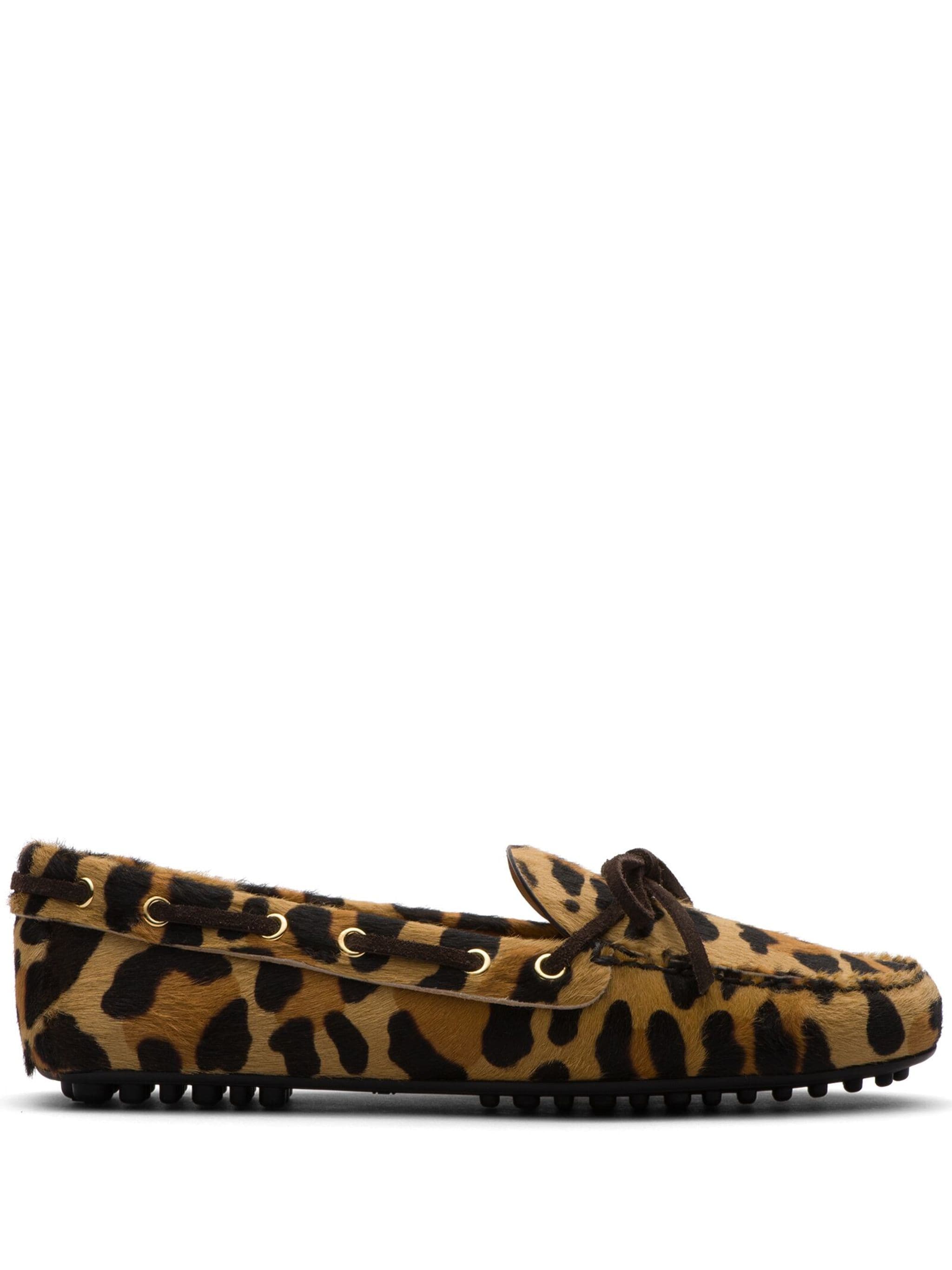 Car Shoe Car Shoe фактурные лоферы с принтом Animalier — Фото 4