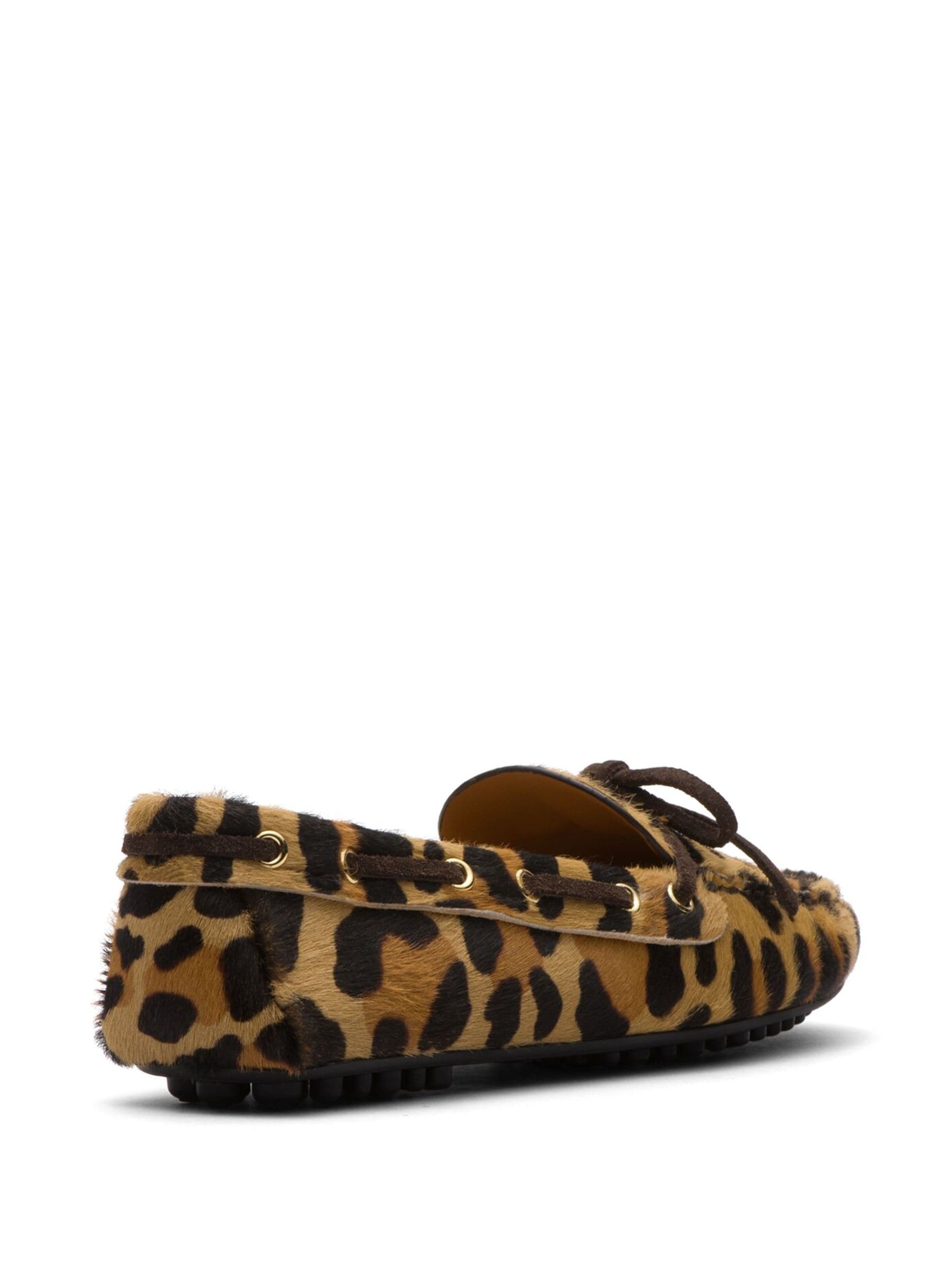 Car Shoe Car Shoe фактурные лоферы с принтом Animalier — Фото 3