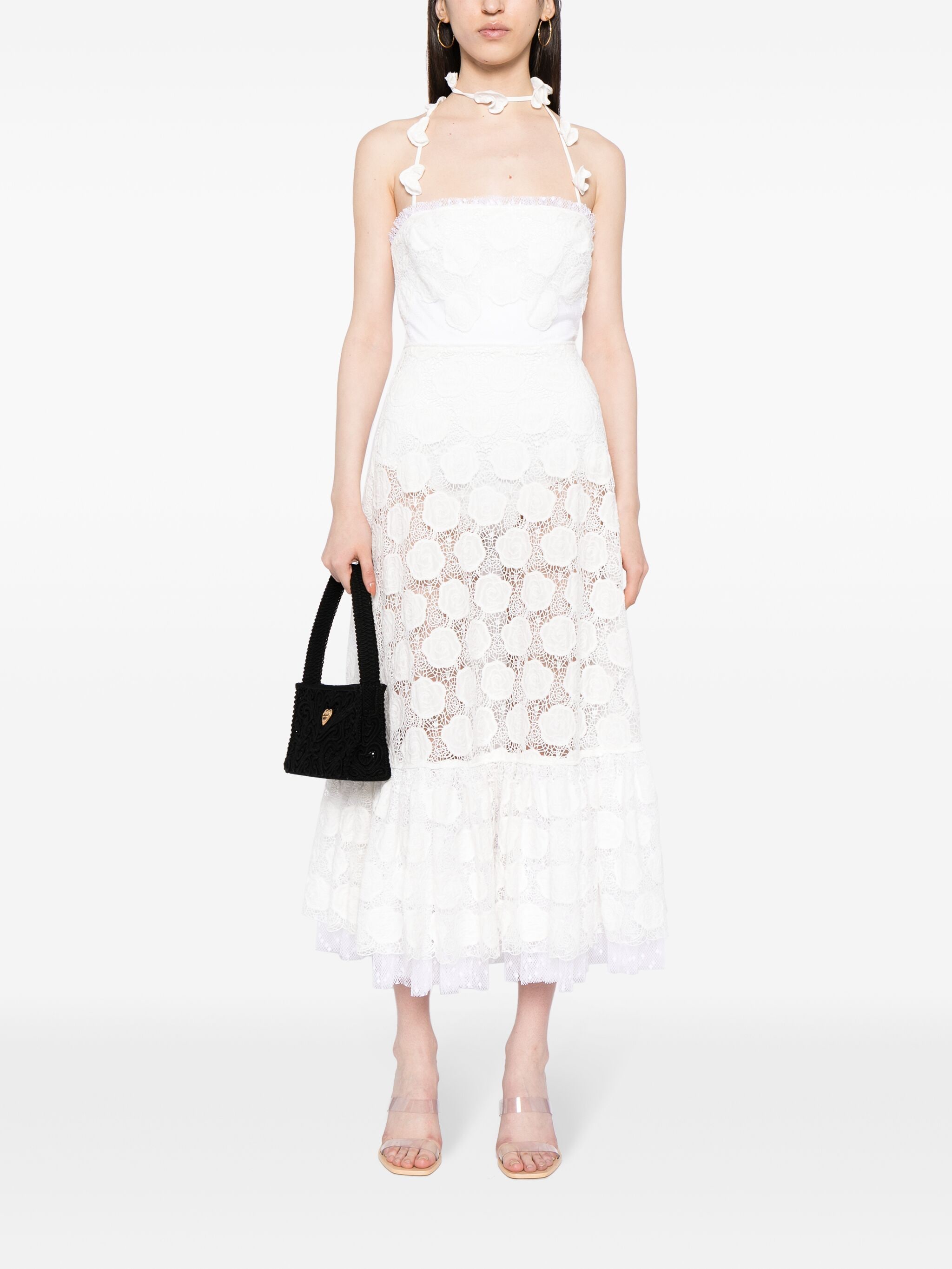 Alexis Alexis Villanelle embroidered haltnerneck dress — Фото 4