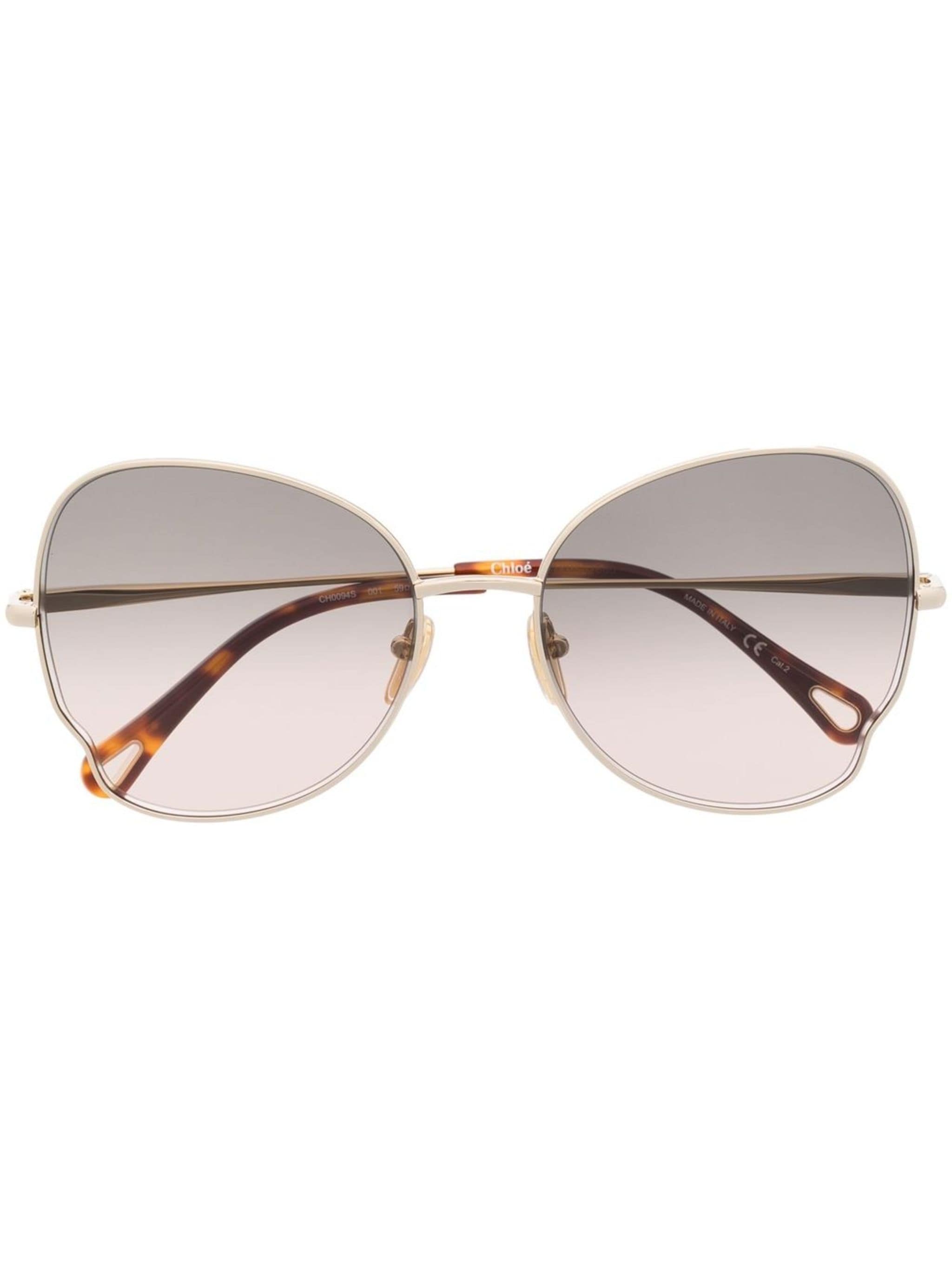 Chloé Eyewear Chloé Eyewear солнцезащитные очки с эффектом градиента  — Фото 6