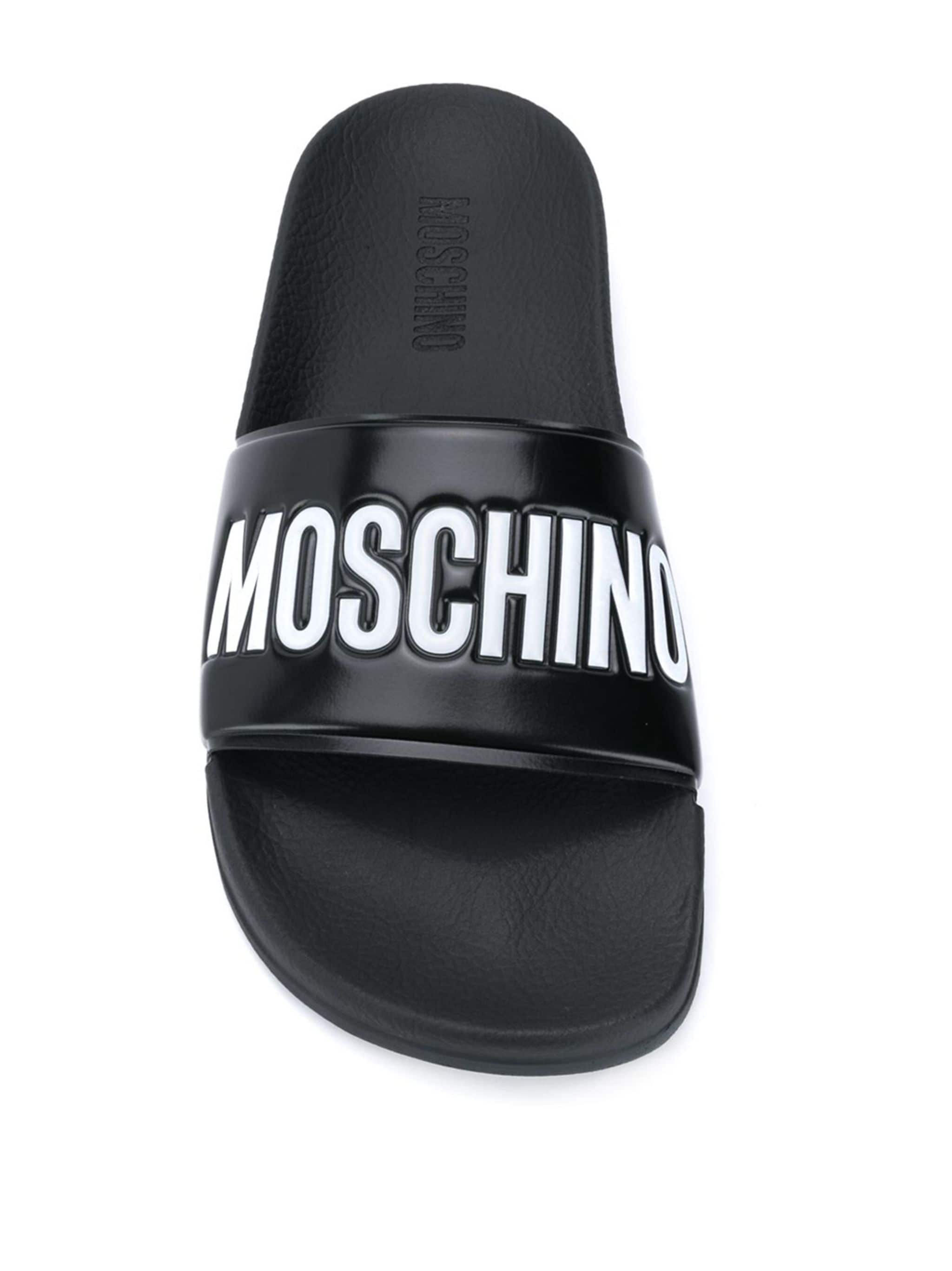 Moschino Moschino шлепанцы с логотипом — Фото 9