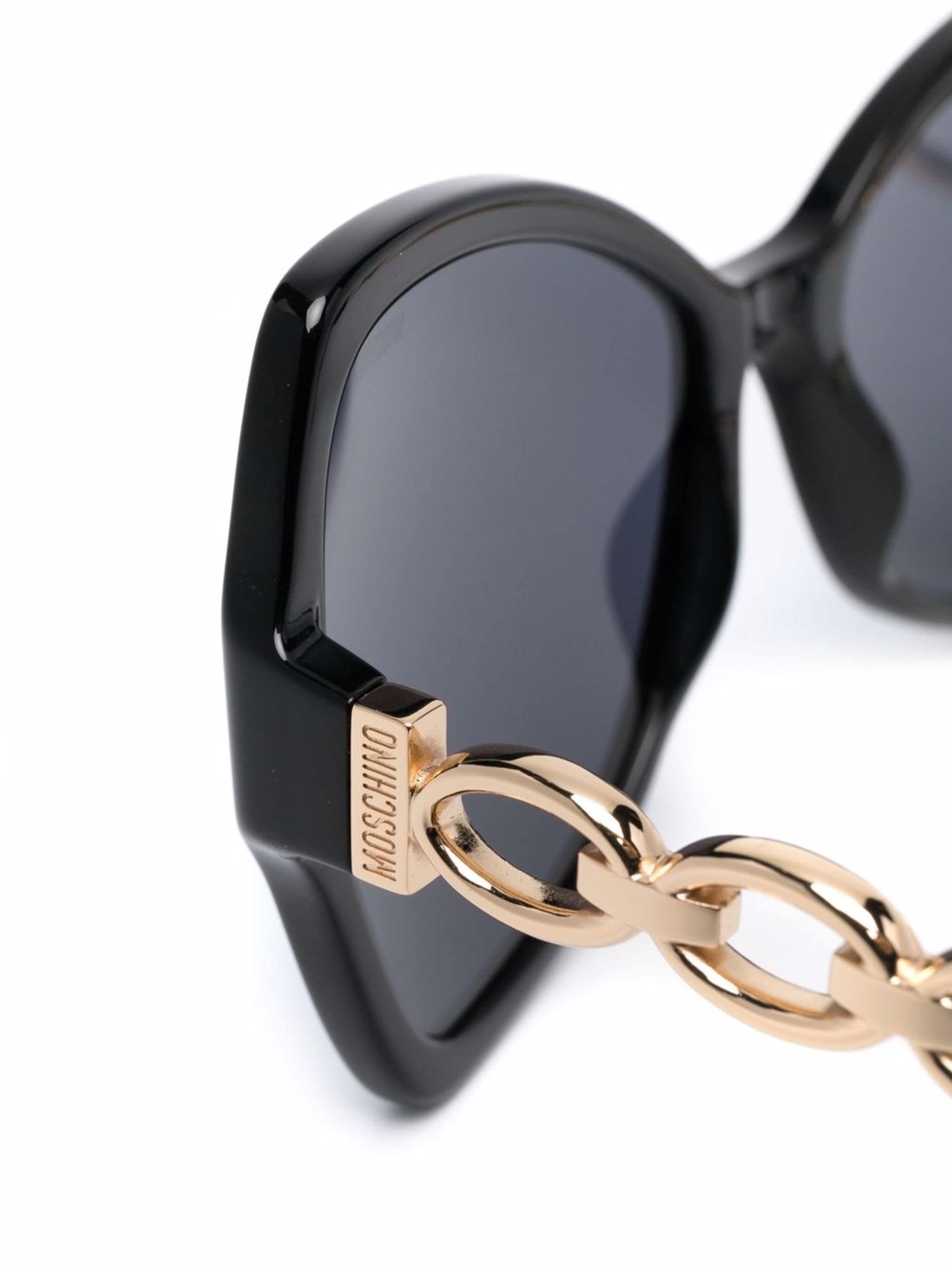 Moschino Eyewear Moschino Eyewear солнцезащитные очки в массивной оправе — Фото 2