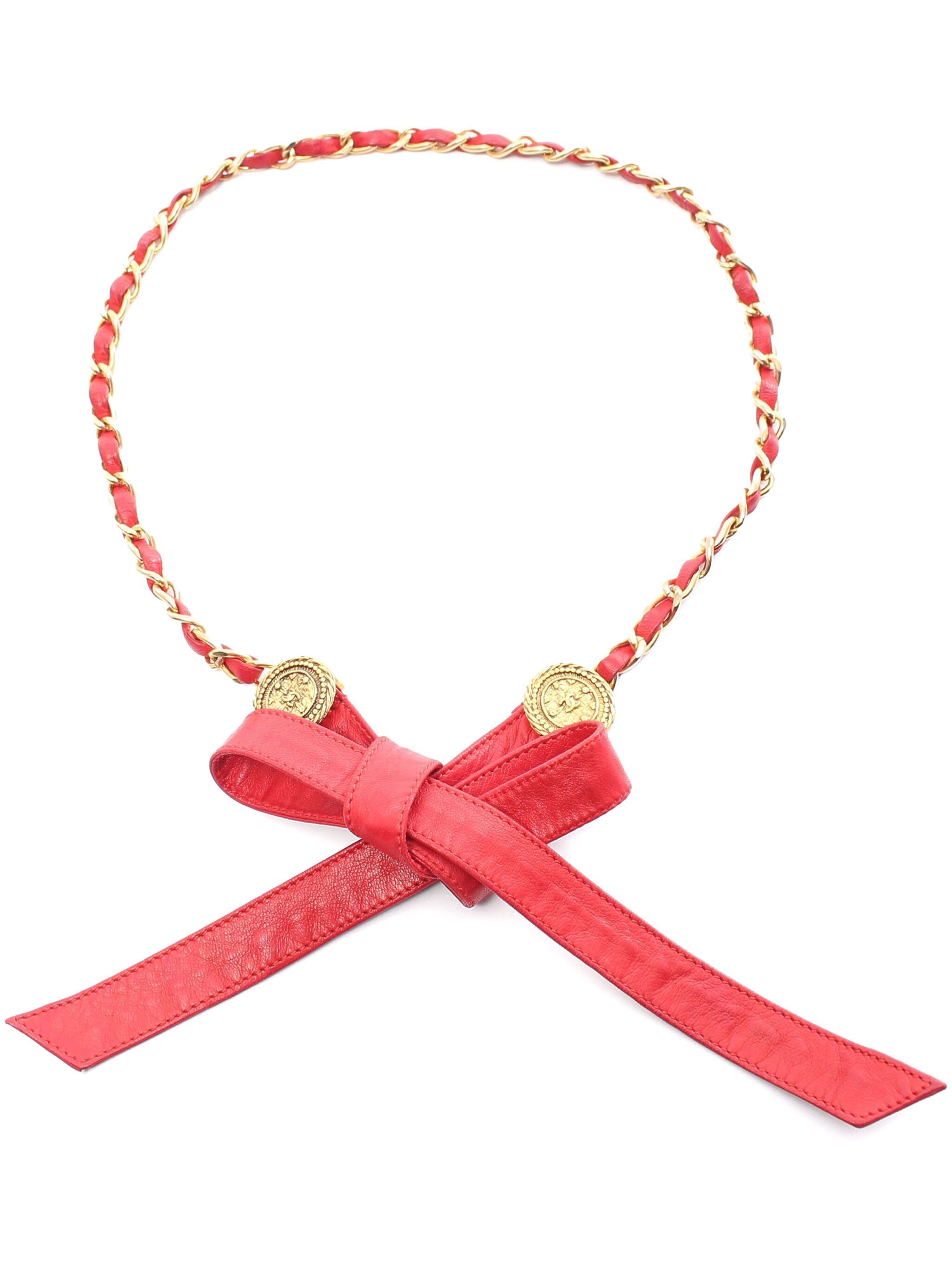 CHANEL Pre-Owned CHANEL Pre-Owned ремень с цепочкой (1986-1988 годы) — Фото 1