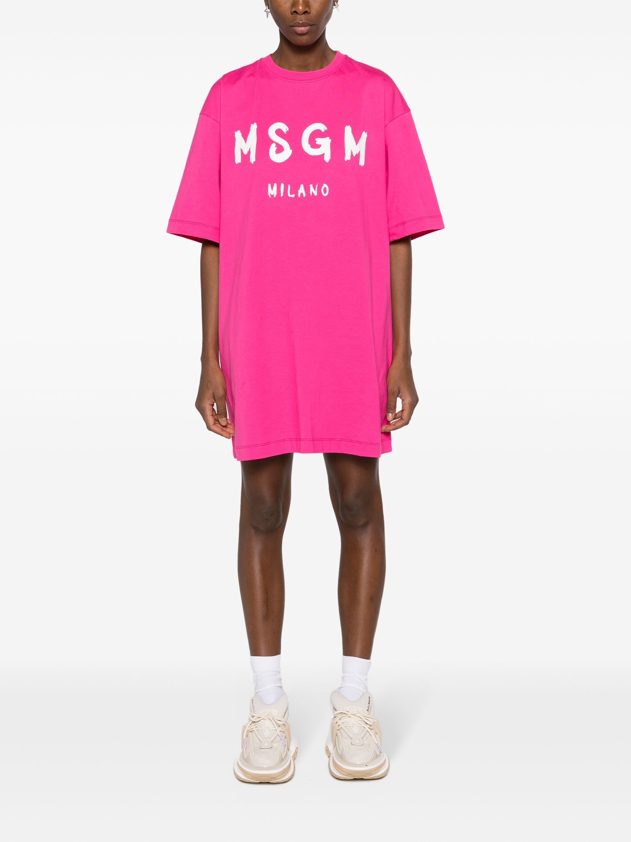 MSGM MSGM платье-футболка с логотипом — Фото 57