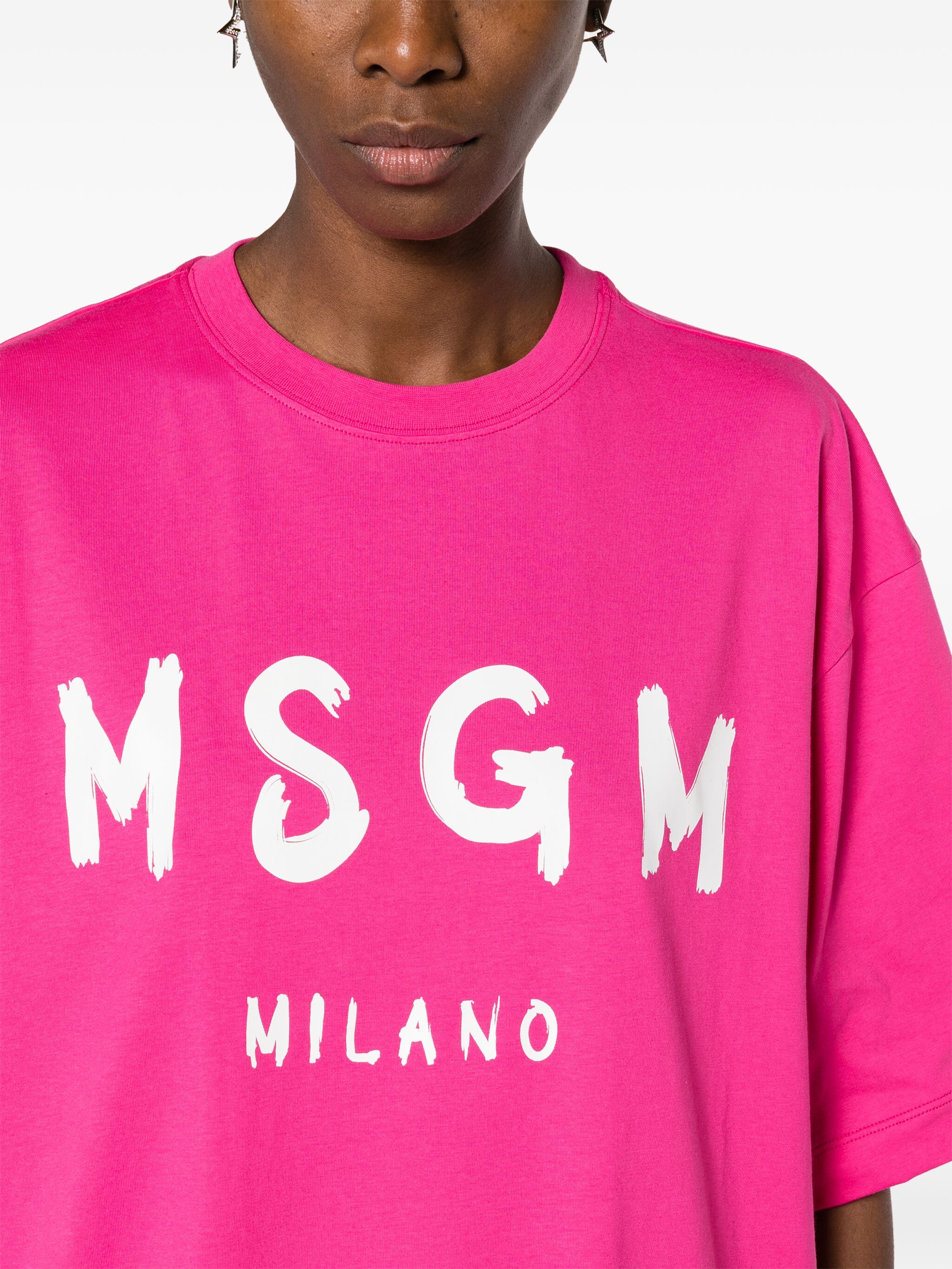 MSGM MSGM платье-футболка с логотипом — Фото 49