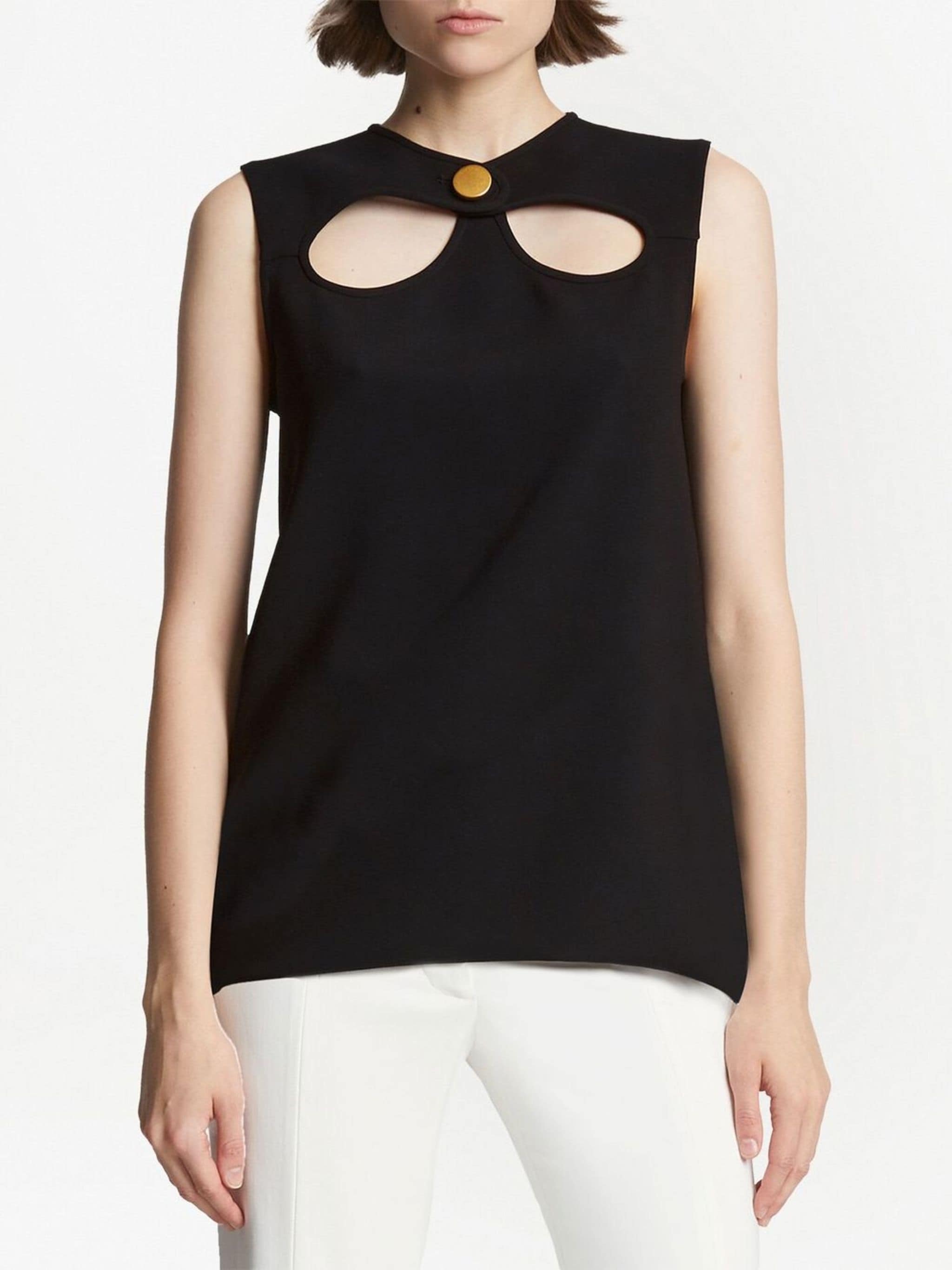 Proenza Schouler Proenza Schouler matte crepe cut-out top — Фото 4