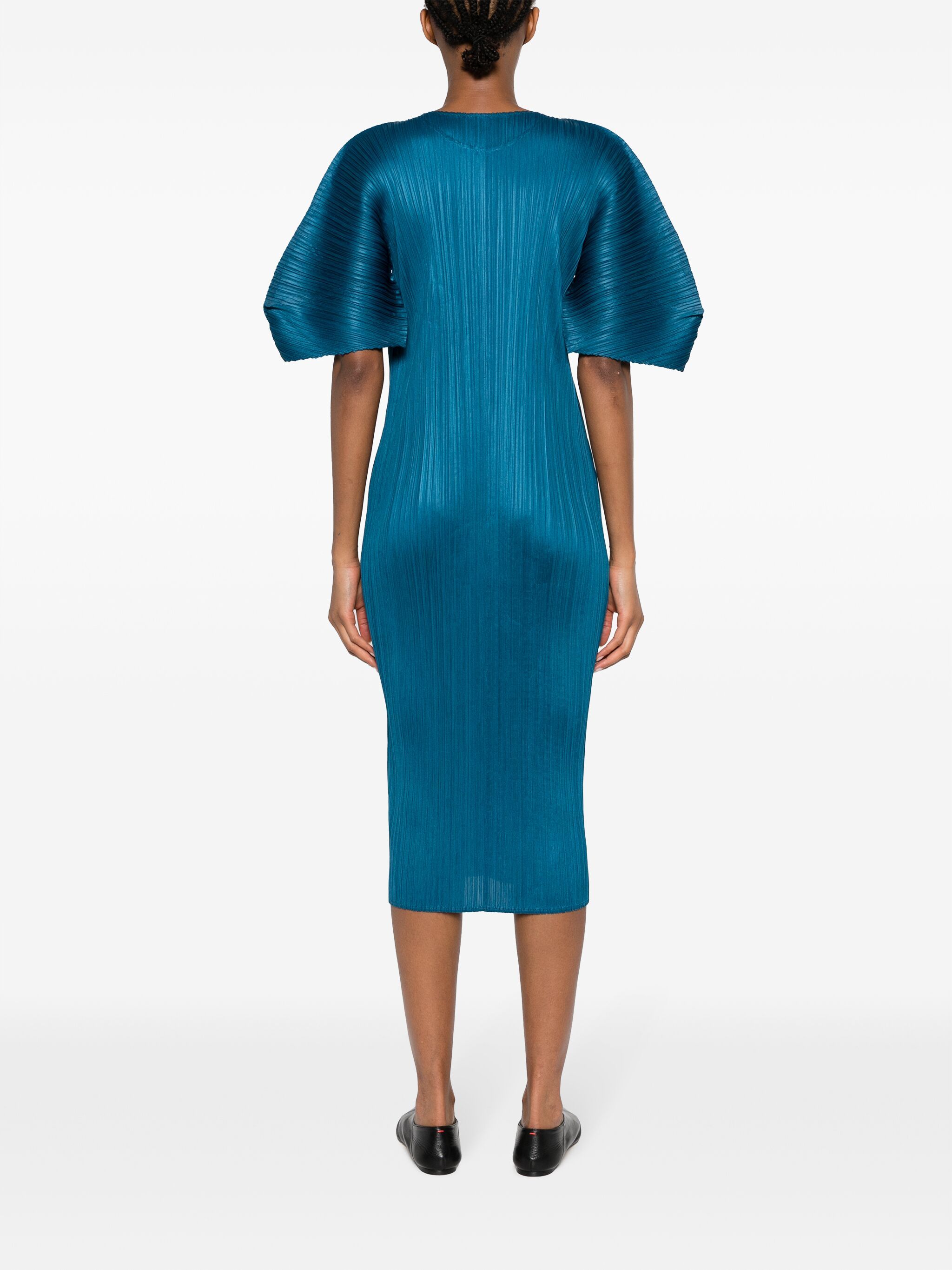 Pleats Please Issey Miyake Pleats Please Issey Miyake August pleated midi dress — Фото 7