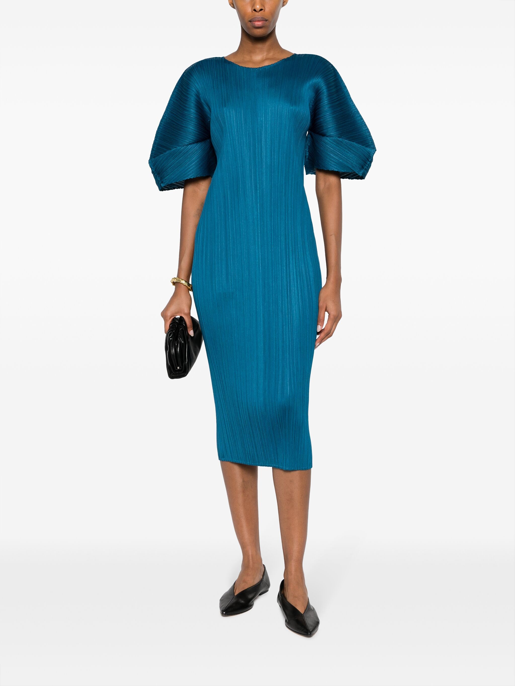 Pleats Please Issey Miyake Pleats Please Issey Miyake August pleated midi dress — Фото 9