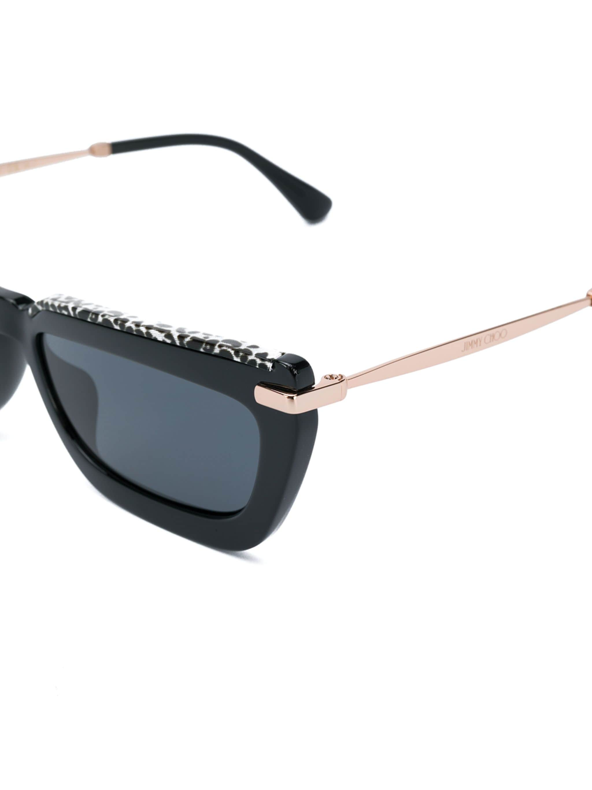 Jimmy Choo Eyewear Jimmy Choo Eyewear солнцезащитные очки в прямоугольной оправе — Фото 1