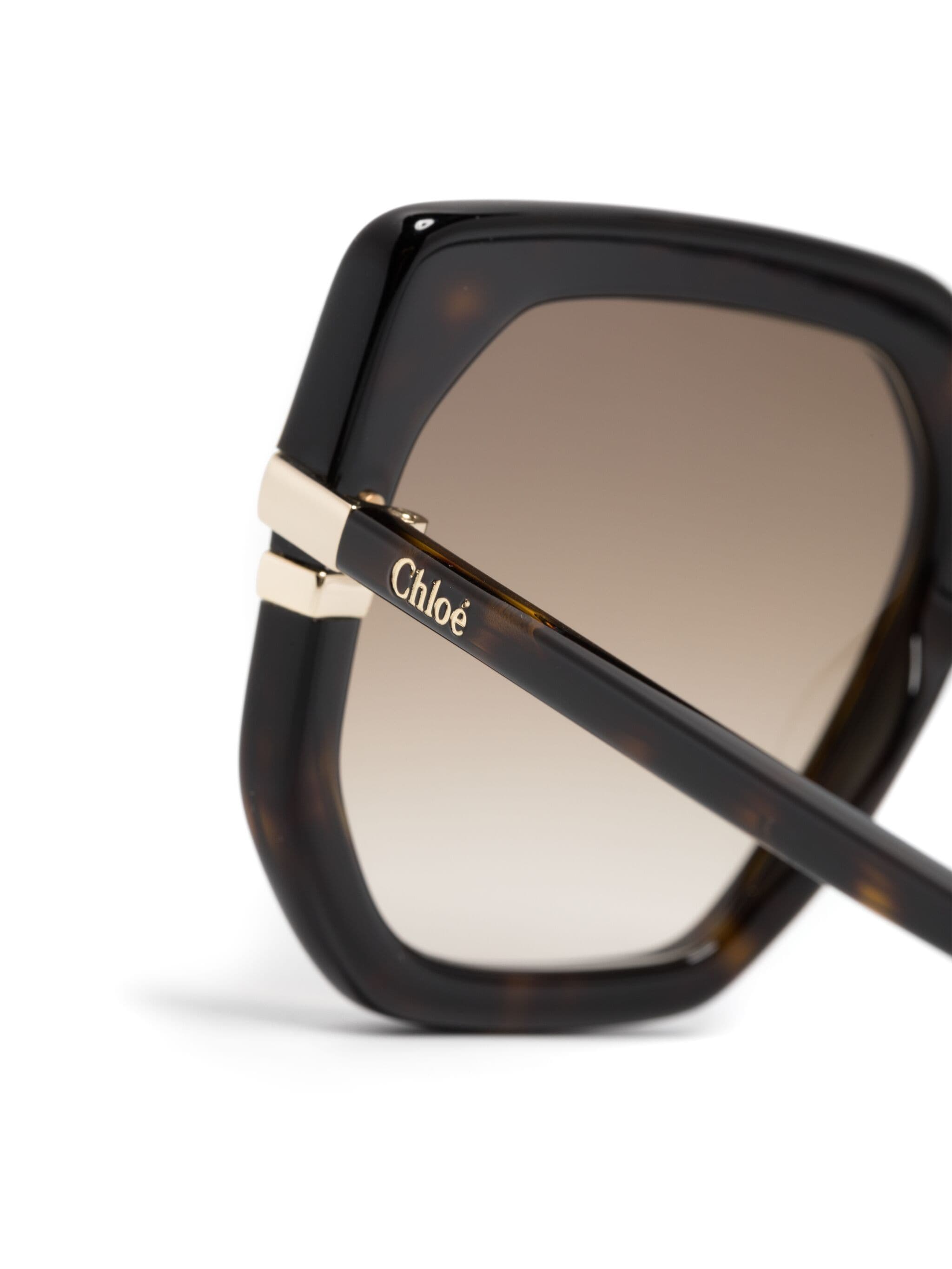 Chloé Eyewear Chloé Eyewear солнцезащитные очки в массивной оправе — Фото 1