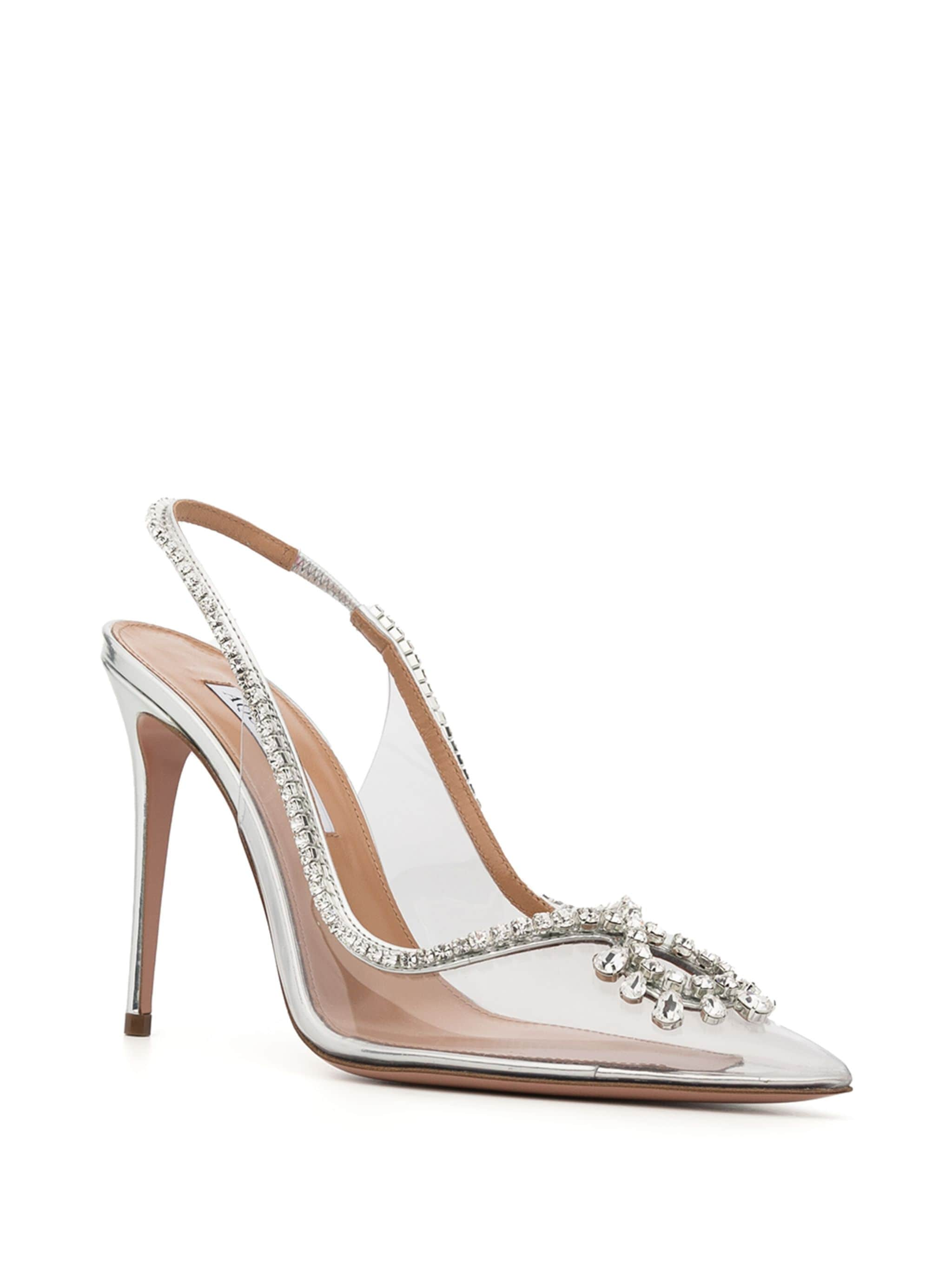 Aquazzura Aquazzura туфли-лодочки Seduction Crystal 105 — Фото 42