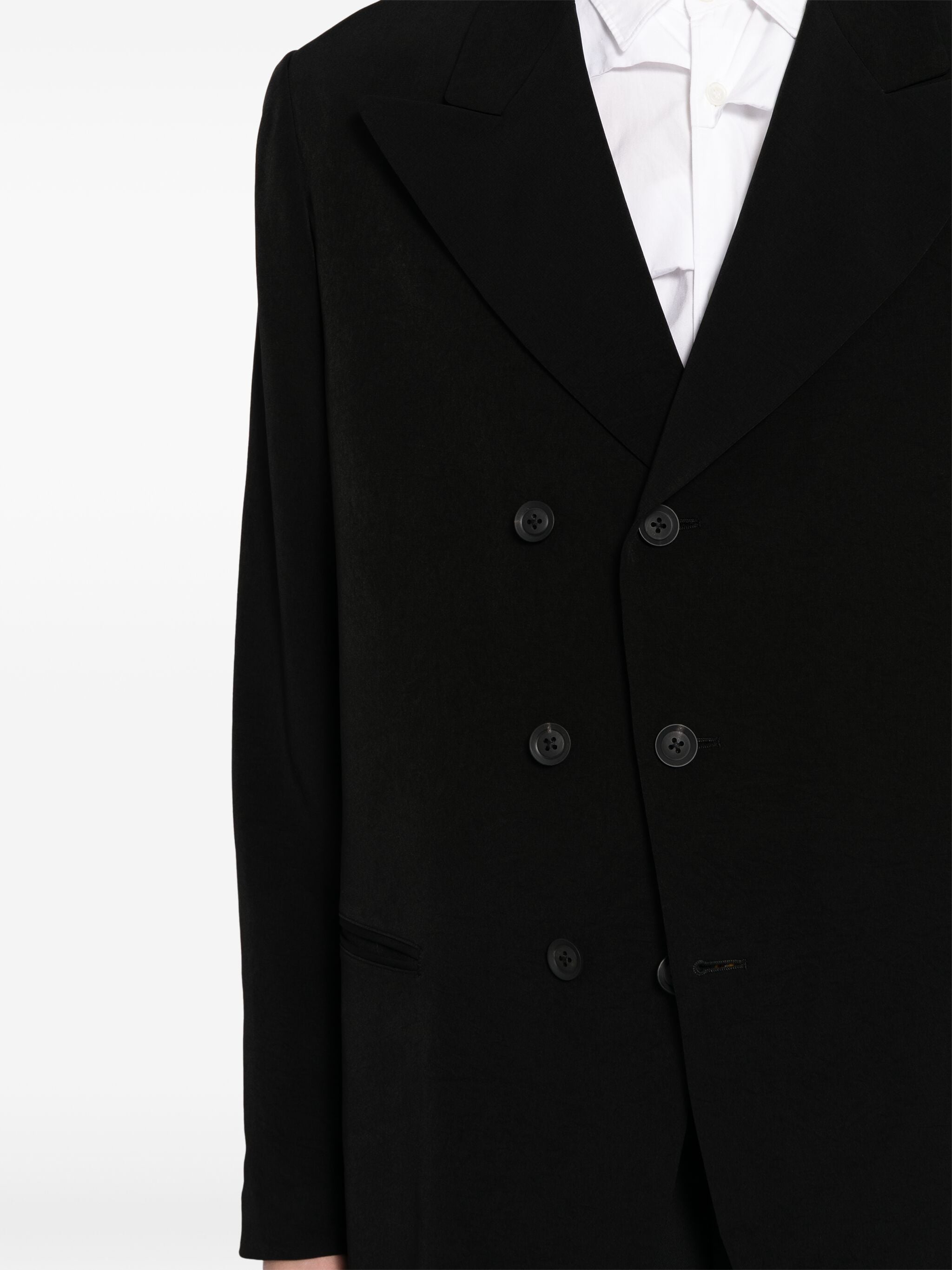 Yohji Yamamoto Yohji Yamamoto double-breasted blazer — Фото 1