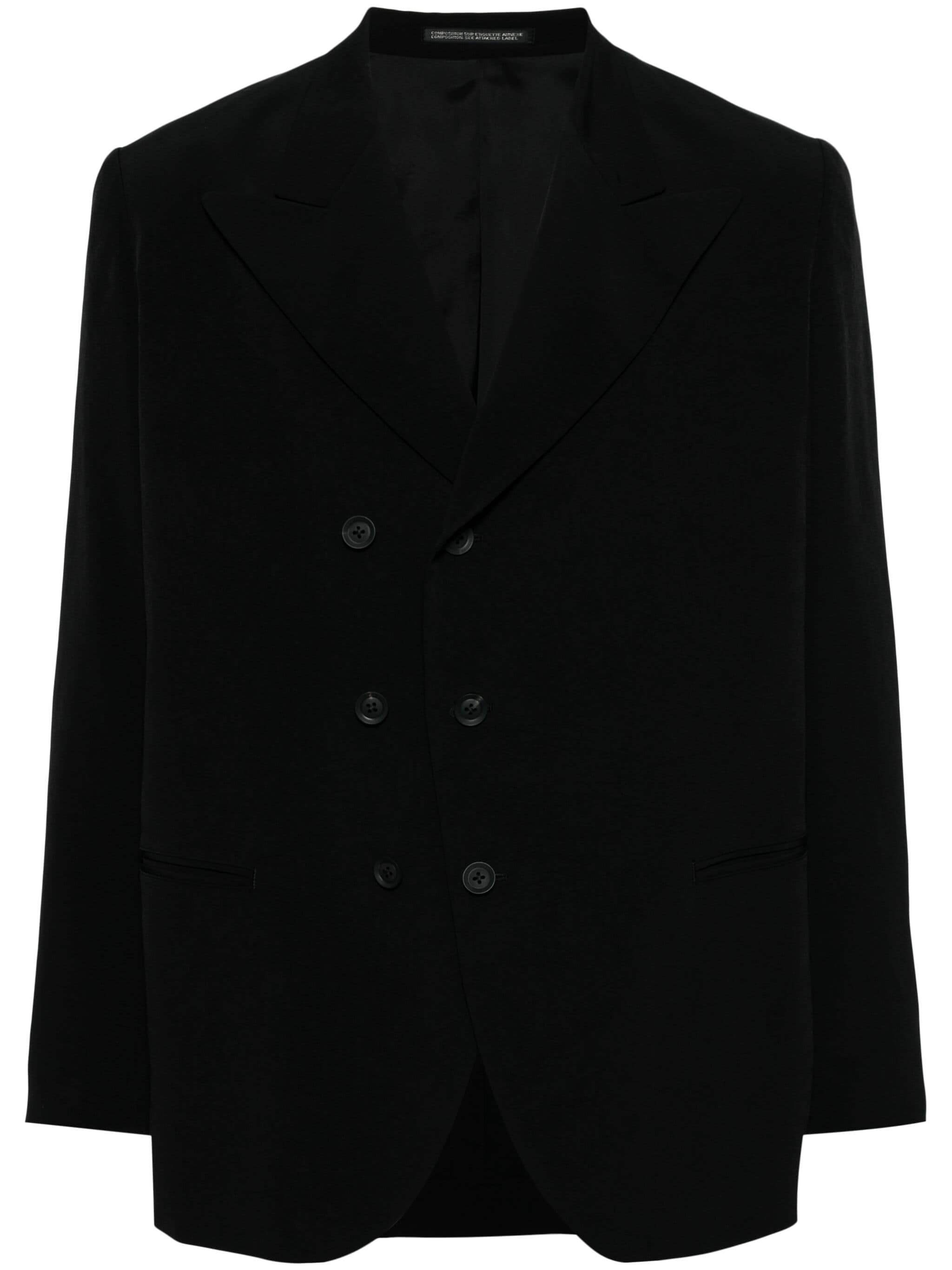 Yohji Yamamoto Yohji Yamamoto double-breasted blazer — Фото 3