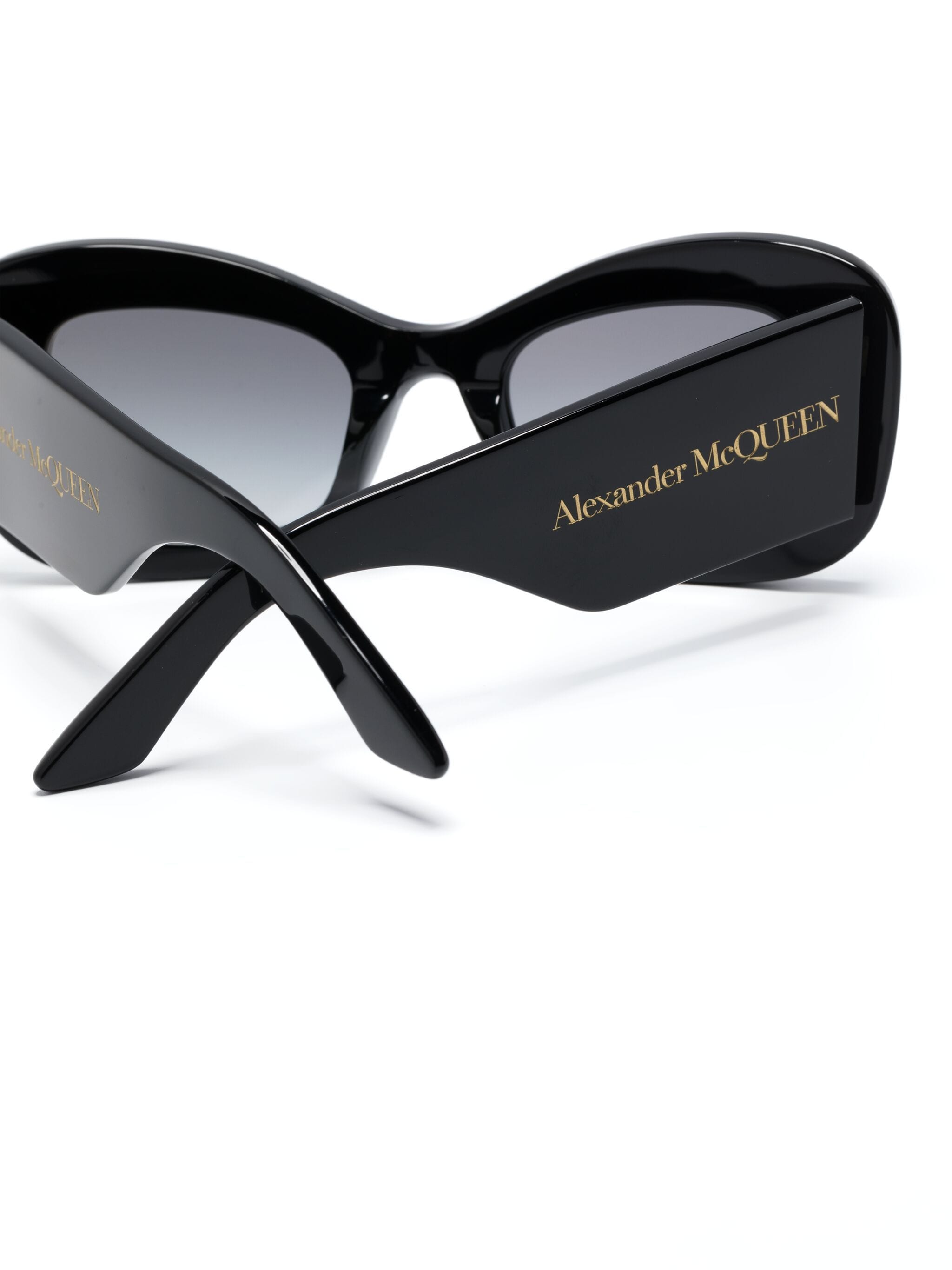 Alexander McQueen Eyewear Alexander McQueen Eyewear солнцезащитные очки Bold в оправе кошачий глаз — Фото 2