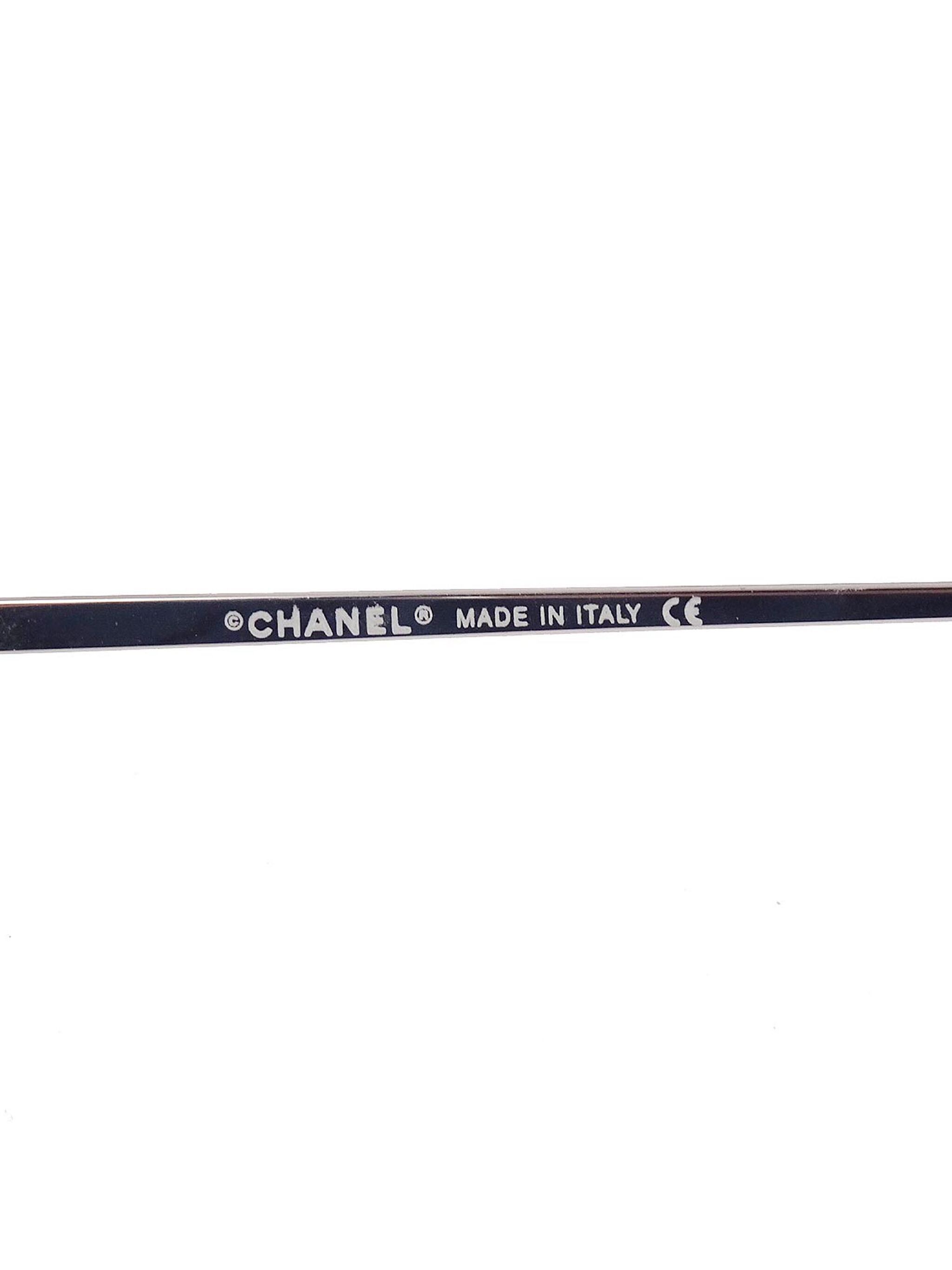 CHANEL Pre-Owned CHANEL Pre-Owned солнцезащитные очки в овальной оправе (1990-2000-е годы) — Фото 5