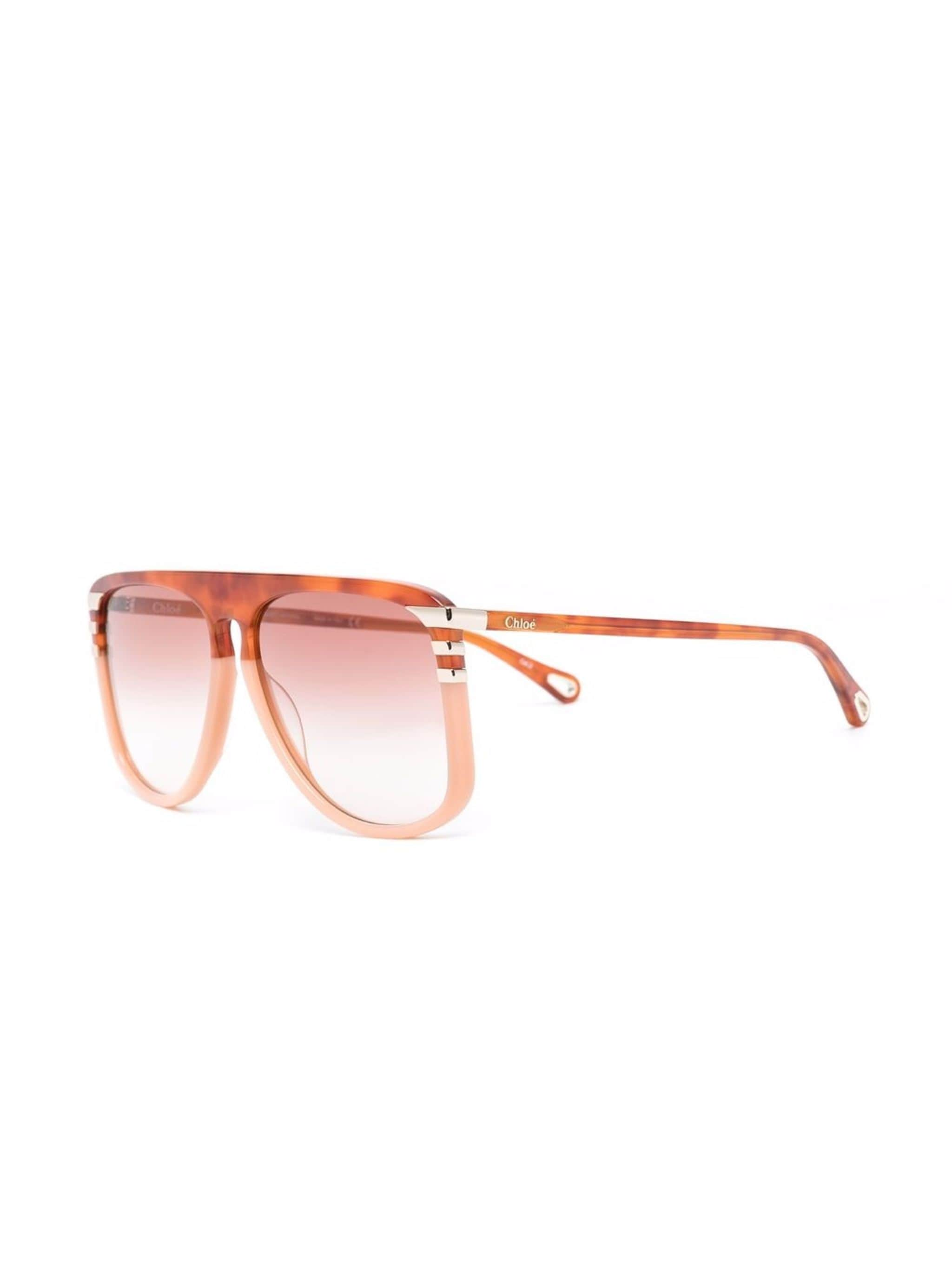 Chloé Eyewear Chloé Eyewear солнцезащитные очки West в квадратной оправе — Фото 8