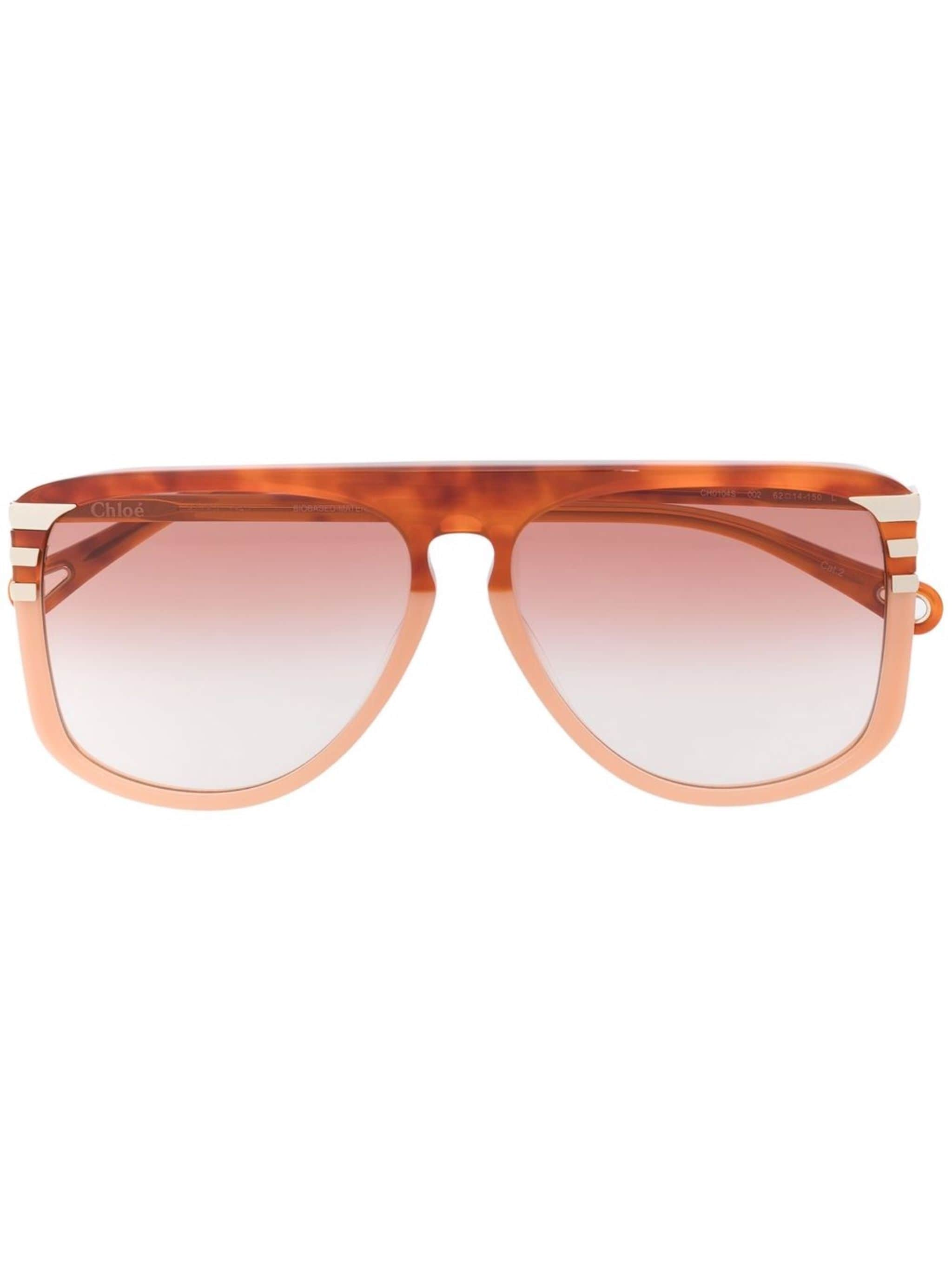 Chloé Eyewear Chloé Eyewear солнцезащитные очки West в квадратной оправе — Фото 9