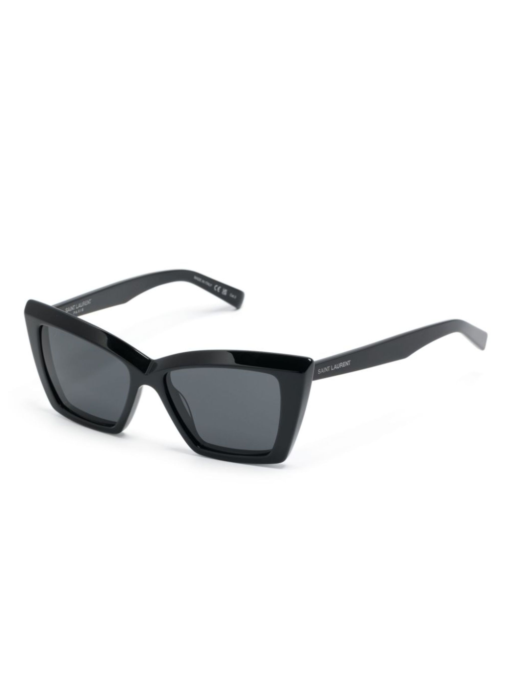 Saint Laurent Eyewear Saint Laurent Eyewear солнцезащитные очки в оправе кошачий глаз с принтом — Фото 3