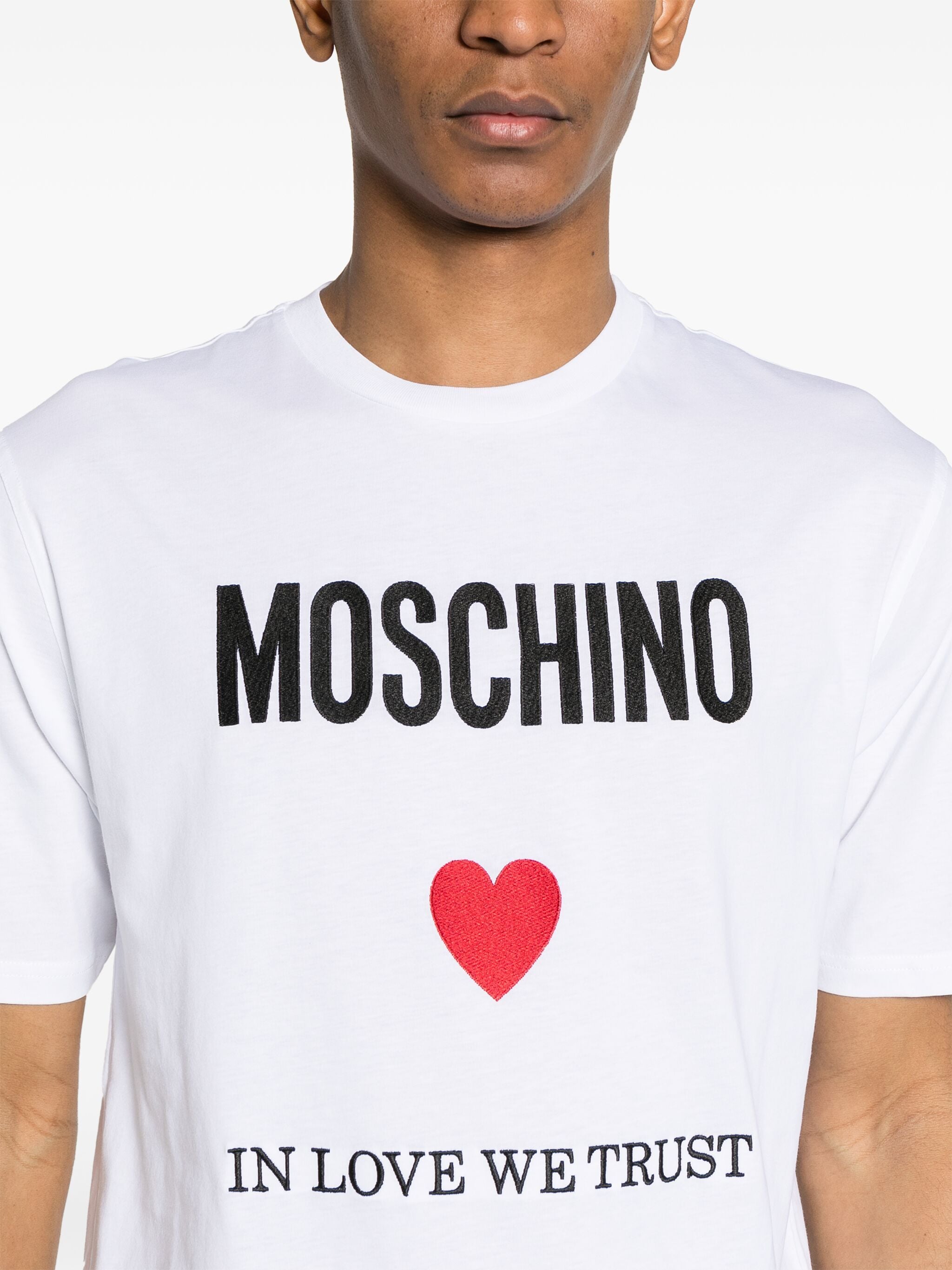 Moschino Moschino футболка с вышитым логотипом — Фото 51