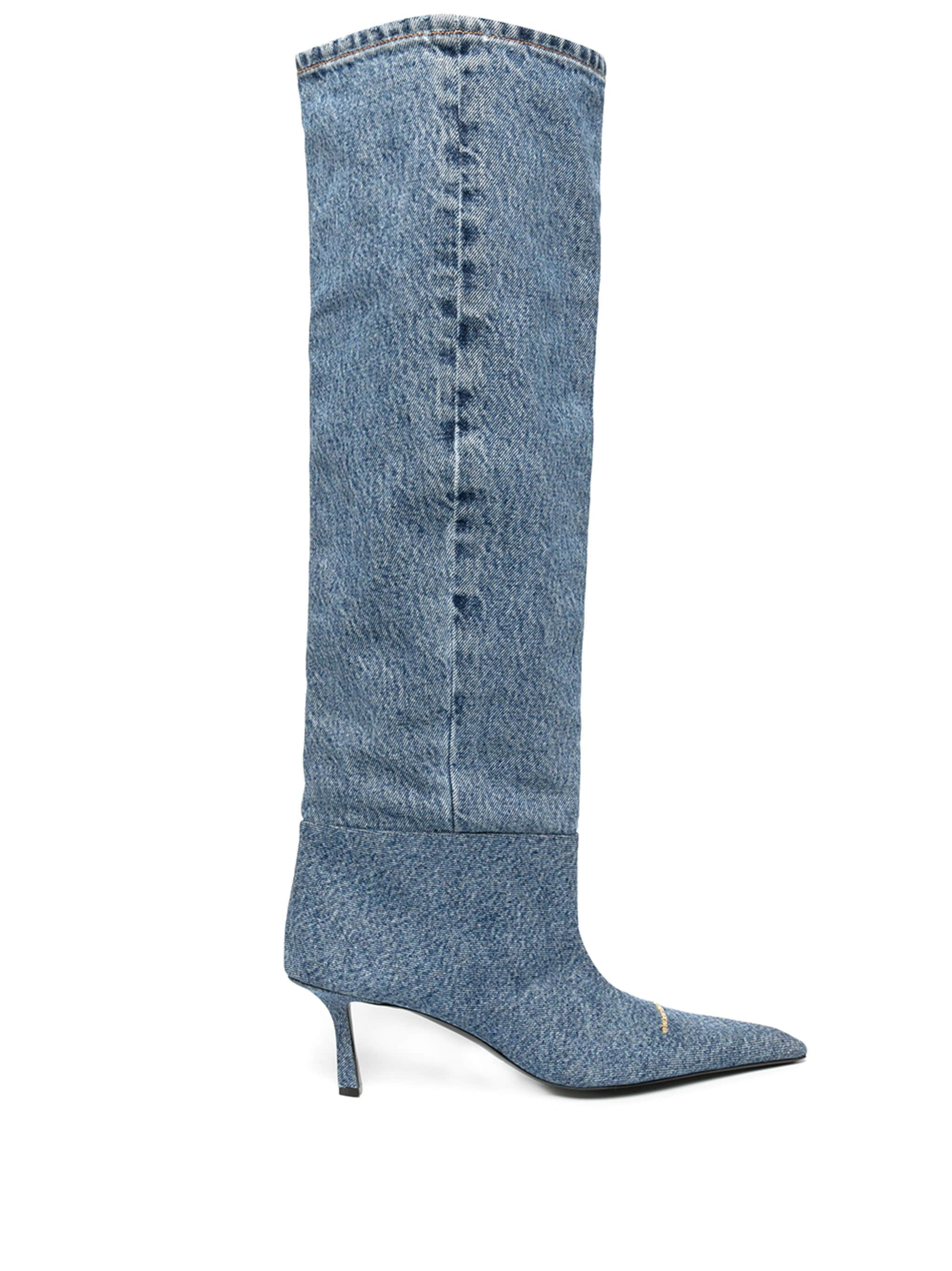 Alexander Wang Alexander Wang Viola 65mm denim boots — Фото 51