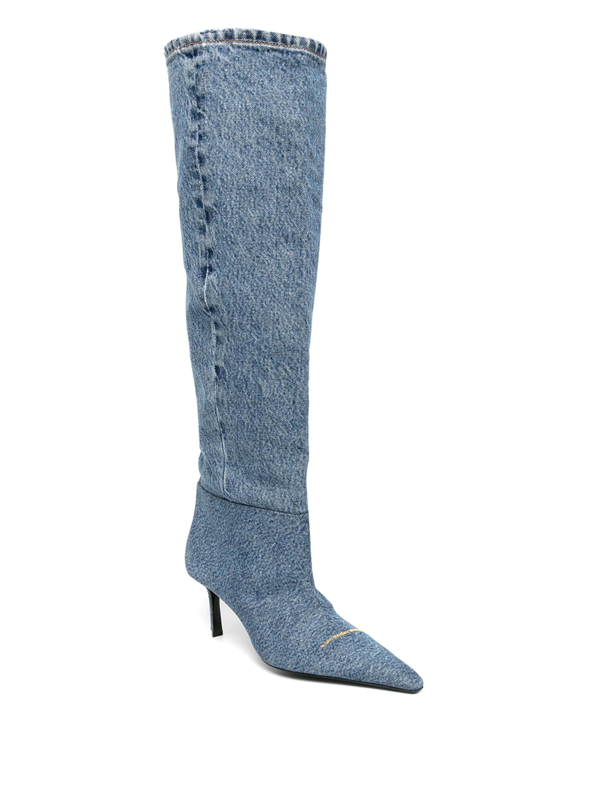 Alexander Wang Alexander Wang Viola 65mm denim boots — Фото 50